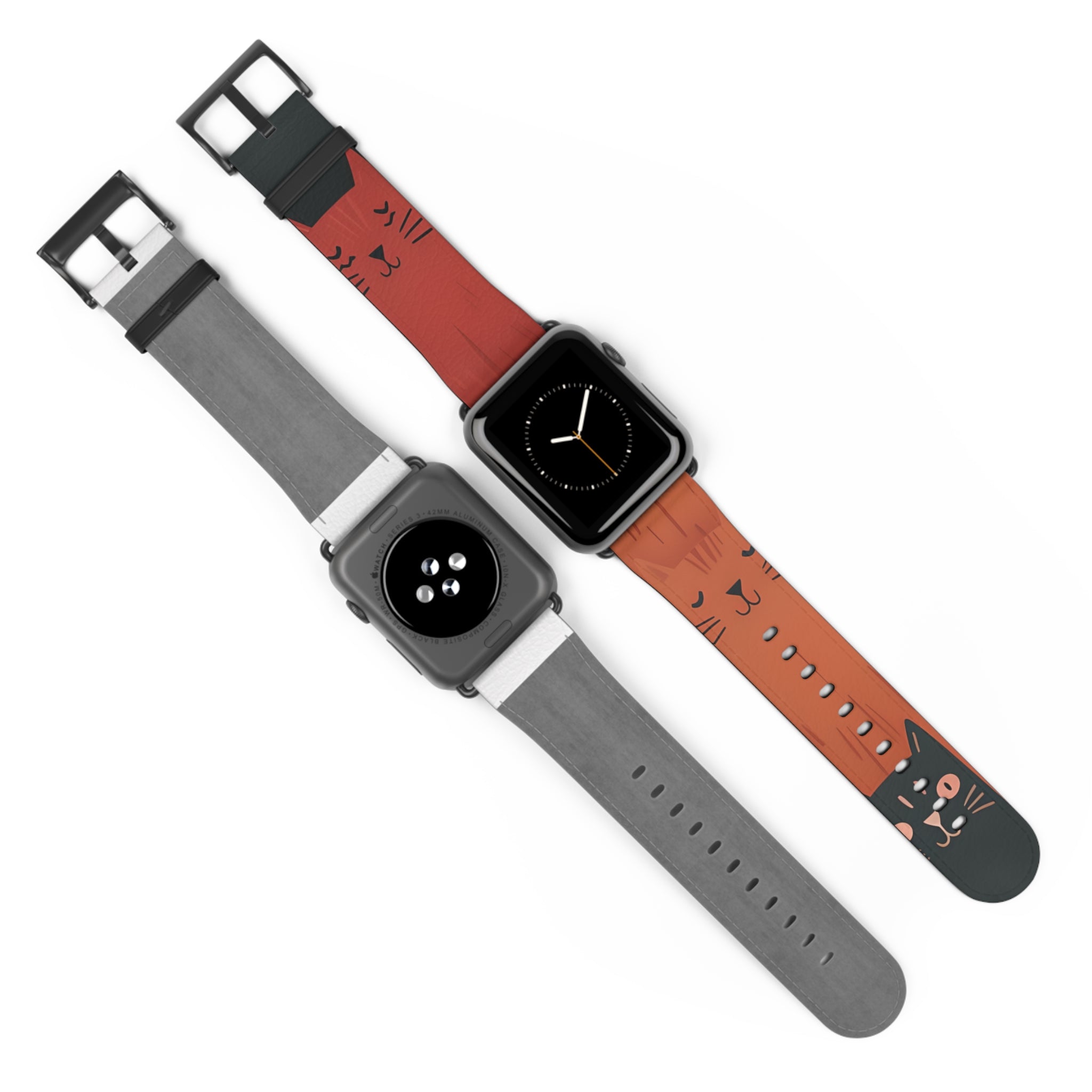 Cat Columns Orange - Watch Band