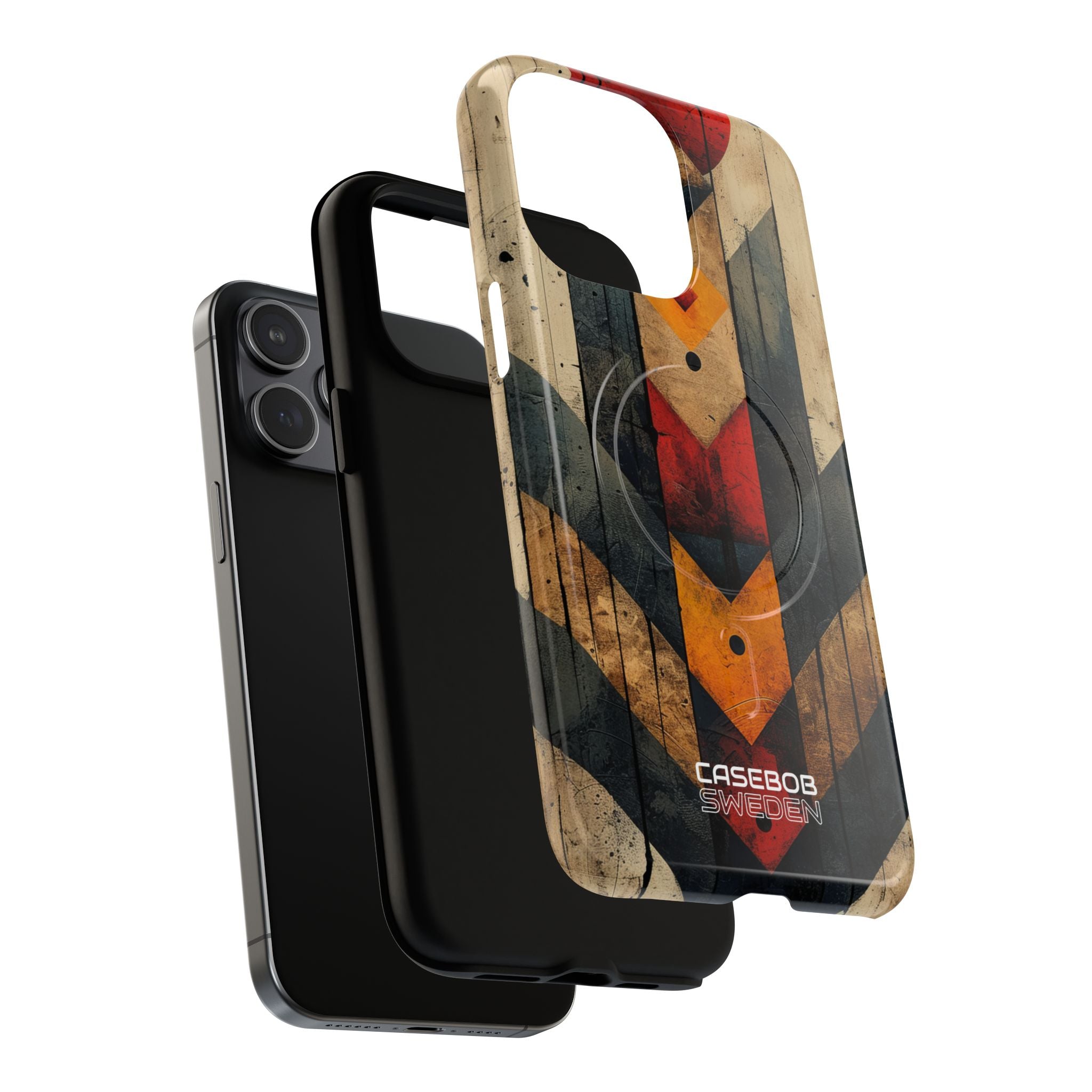 Geometric Fire Rise iPhone 15 - Tough+