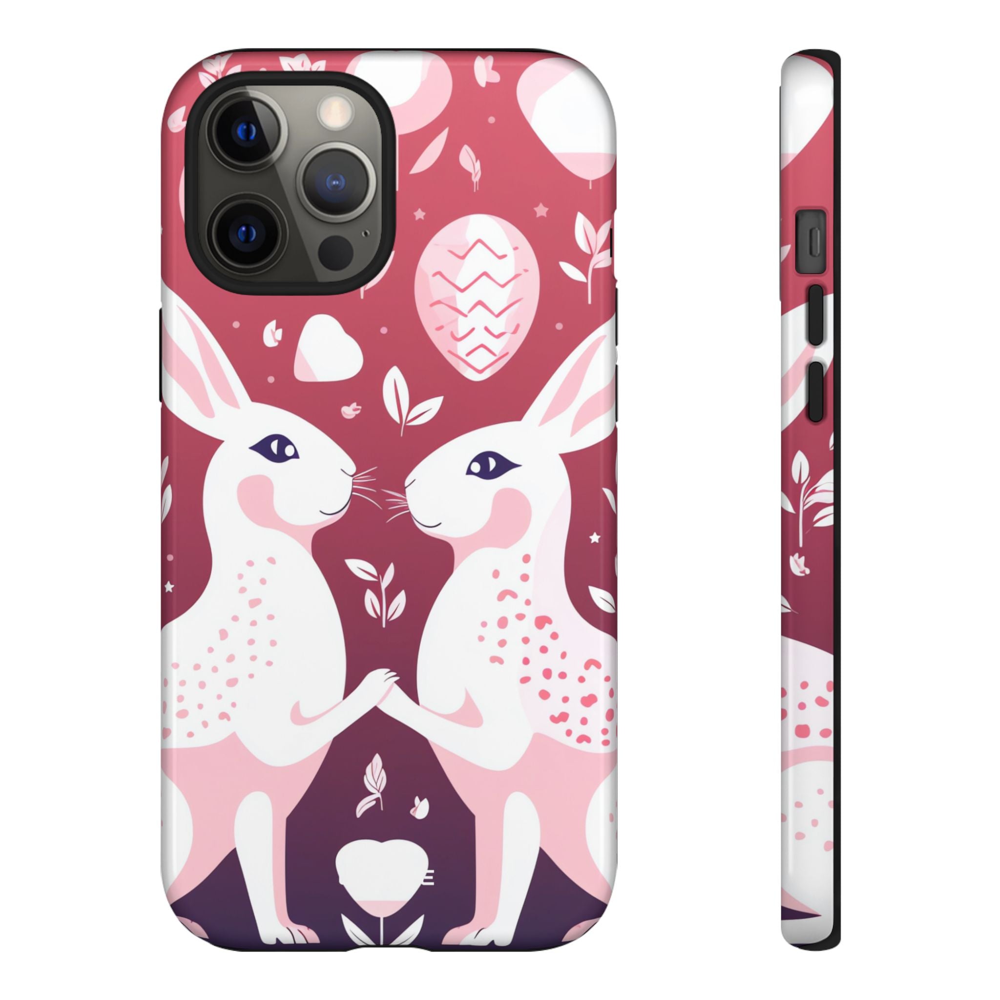 Rabbits Share Joy - iPhone Case