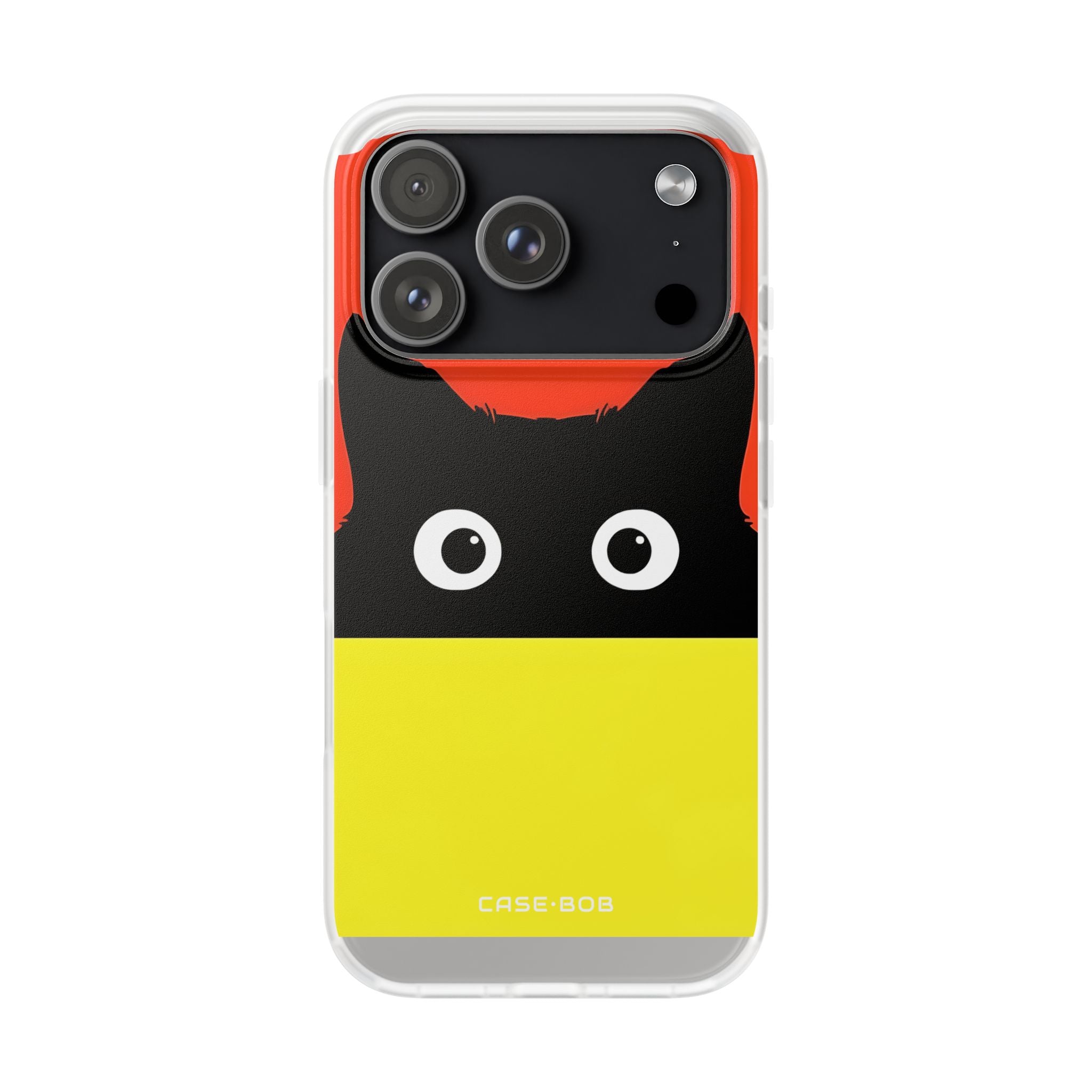 Peekaboo Cat Crimson iPhone 17 Pro Case - Soft