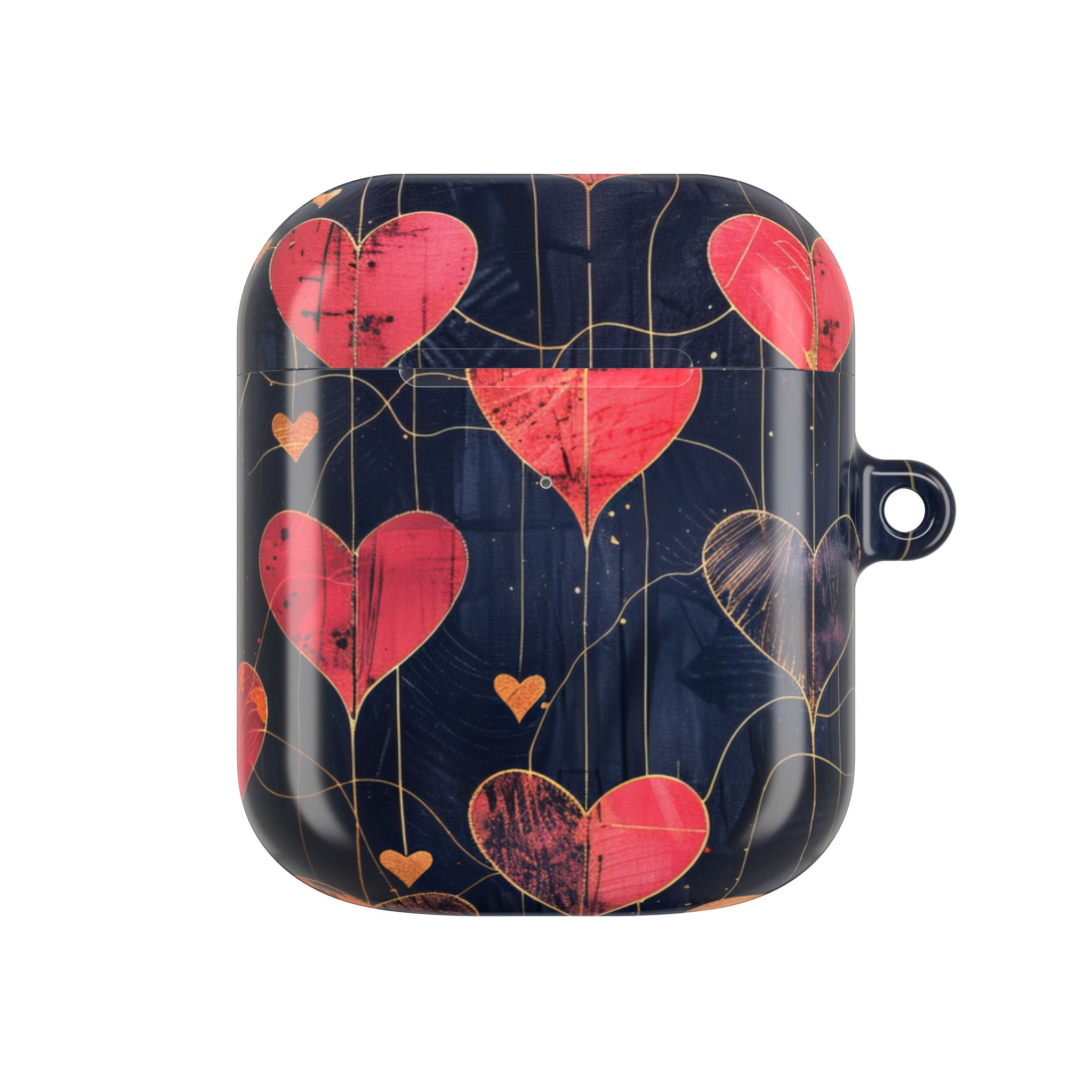 Rauhallinen sydänruudukko - AirPods Case