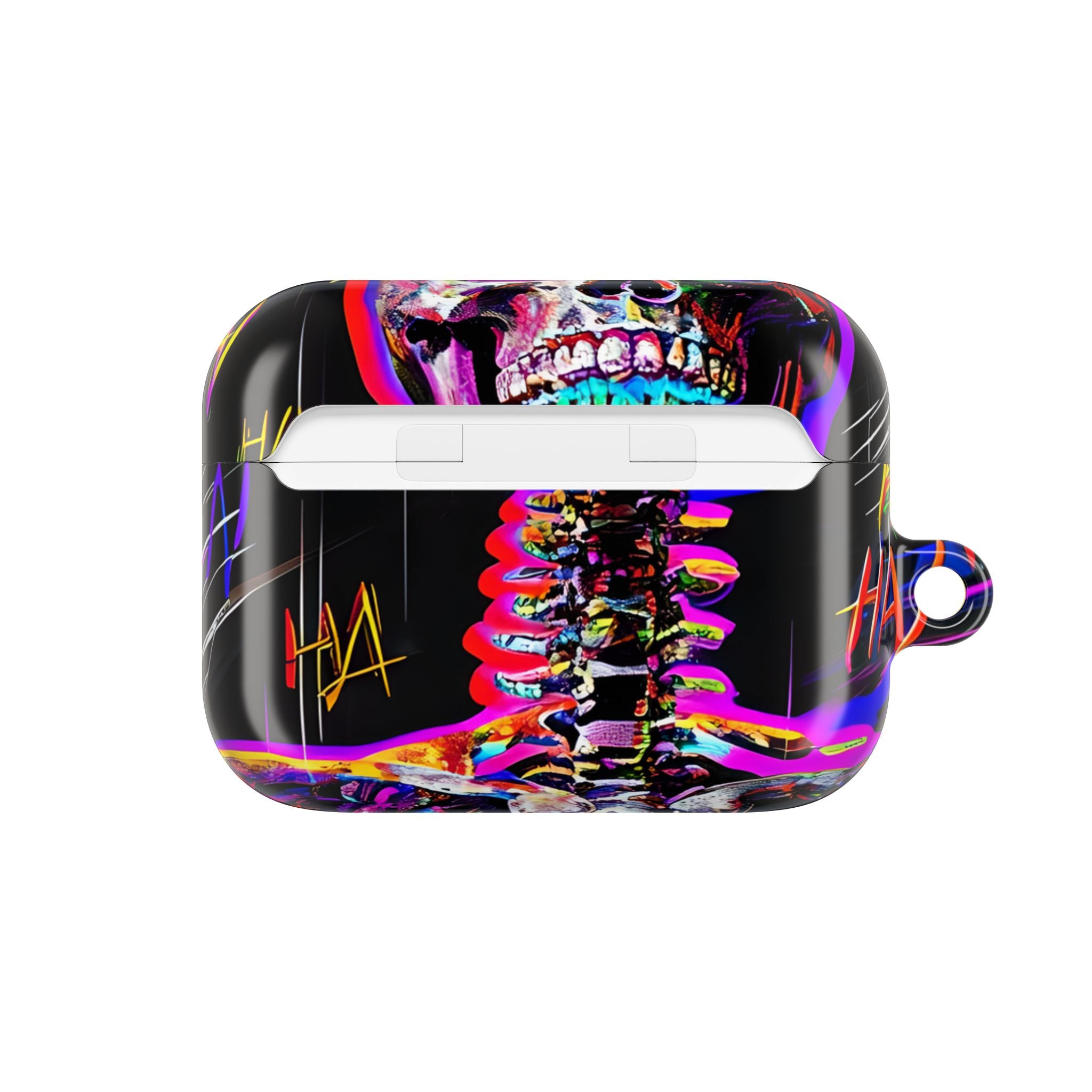 Neon Skeleton Laughter - AirPods Case