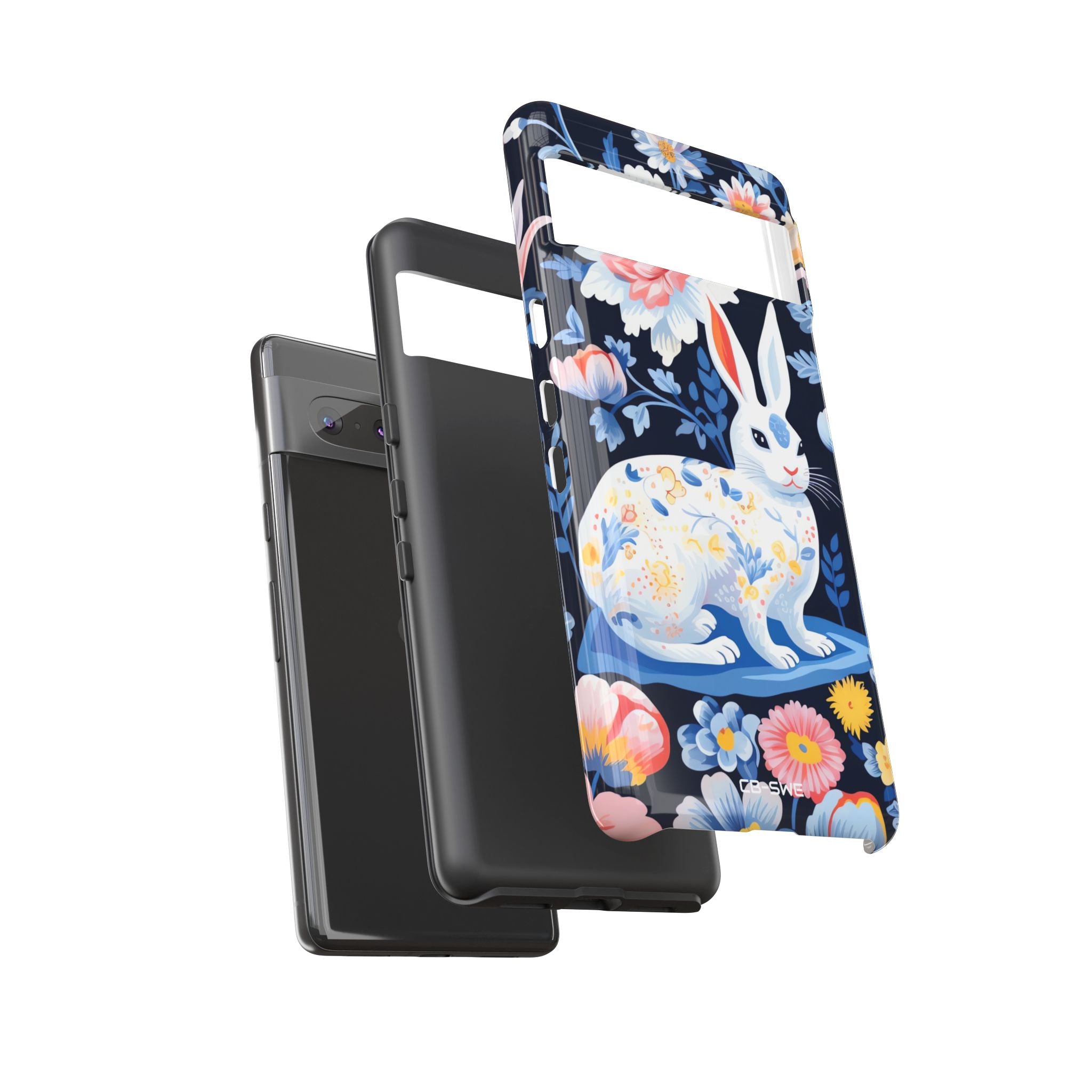 Floral Rabbit Dances - Google Pixel Case