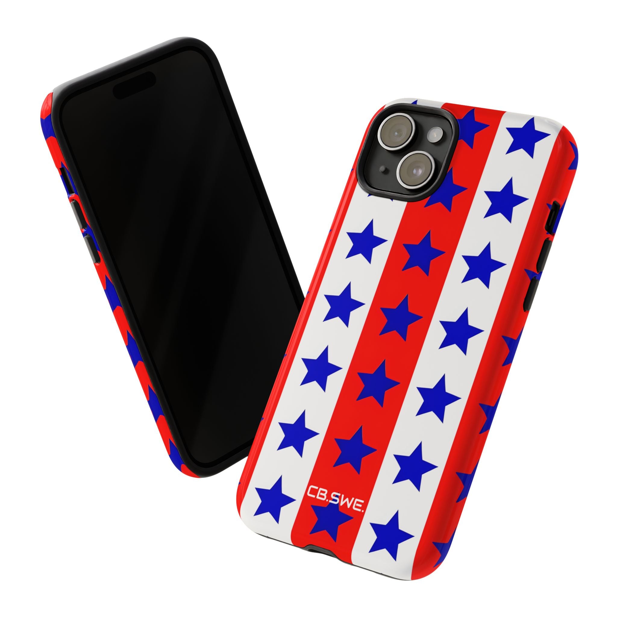 Patriotic American Flag Inspired Seamless iPhone 15 - Tough