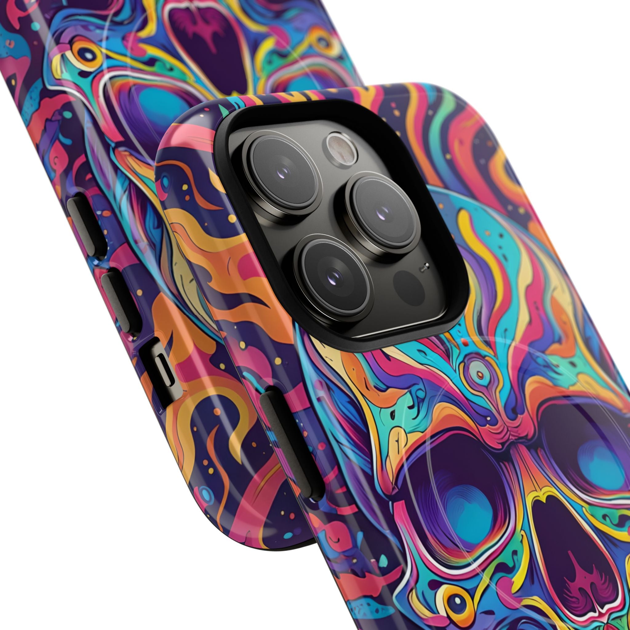 Flaming Skull iPhone 14 Pro Case - Tough+