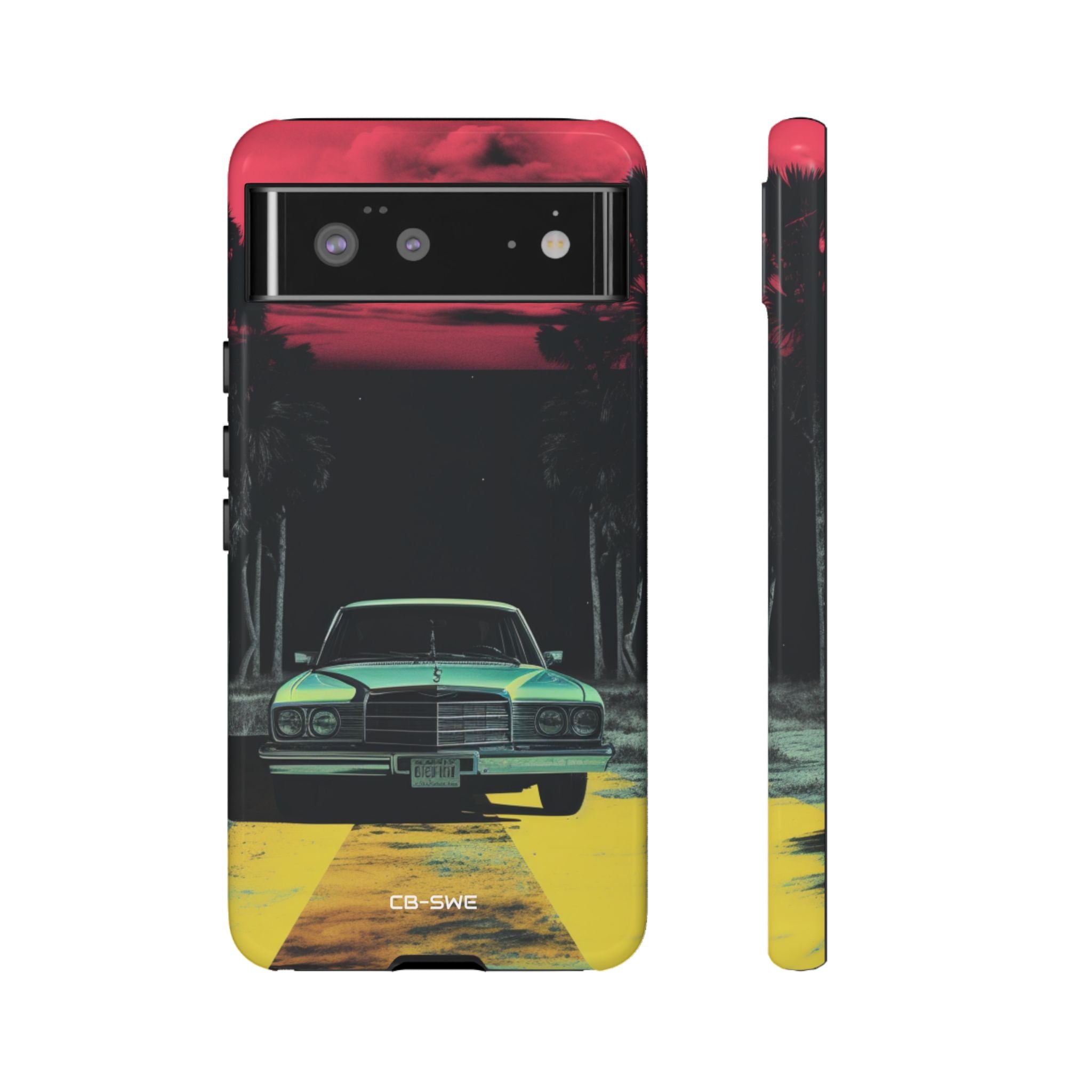 Retro Futuristic Nightscape - Google Pixel Case