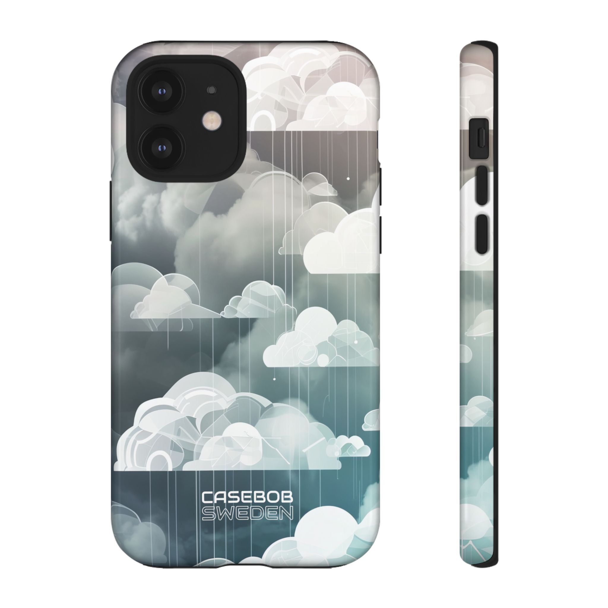 Silver Dream Clouds iPhone 12 - Tough