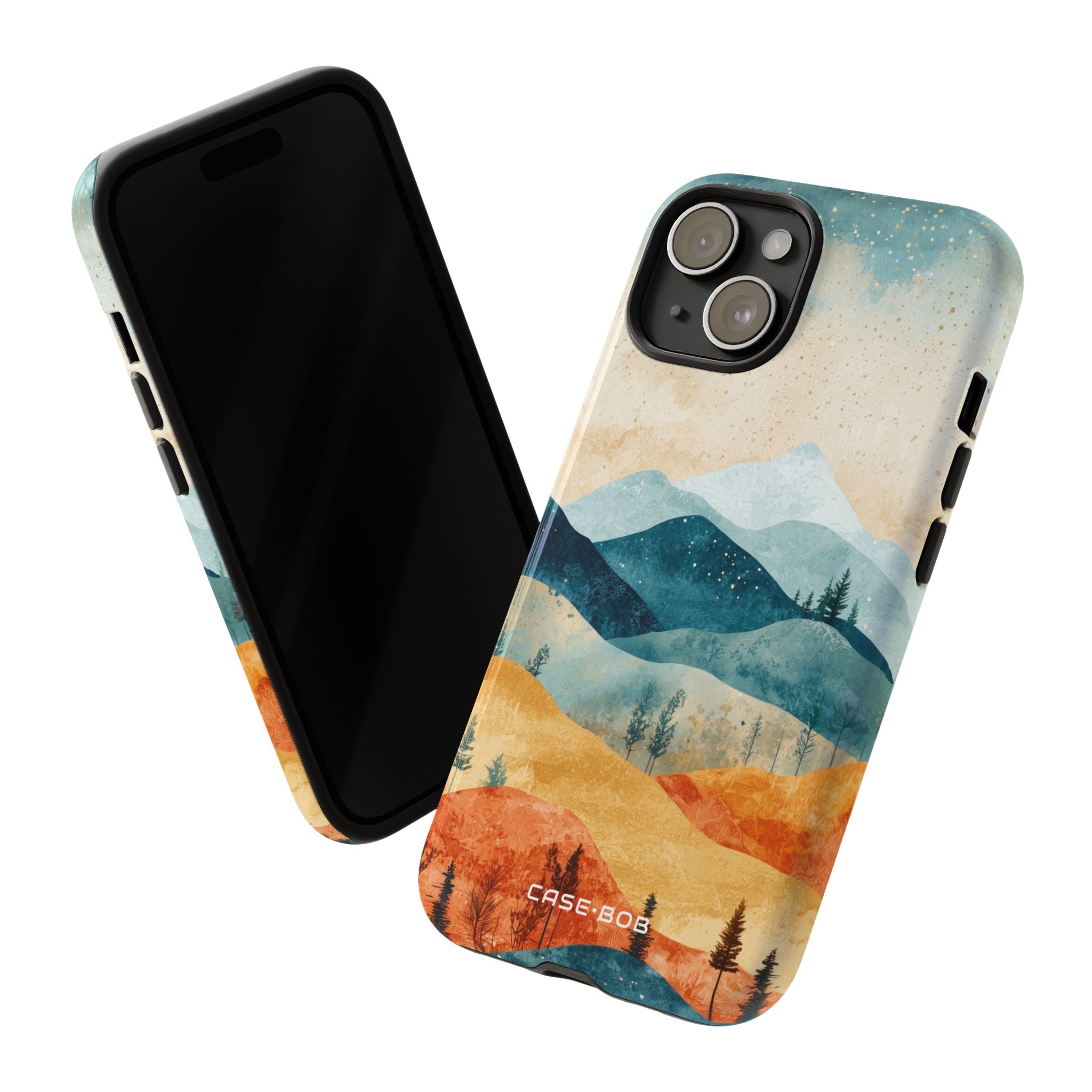 Moonlit Mountains iPhone 15 Case - Tough