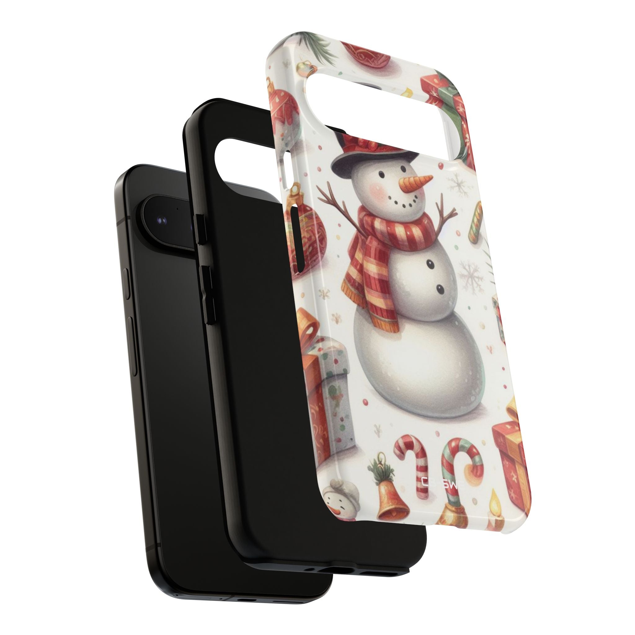 Snowman Wears Scarf - Google Pixel Case