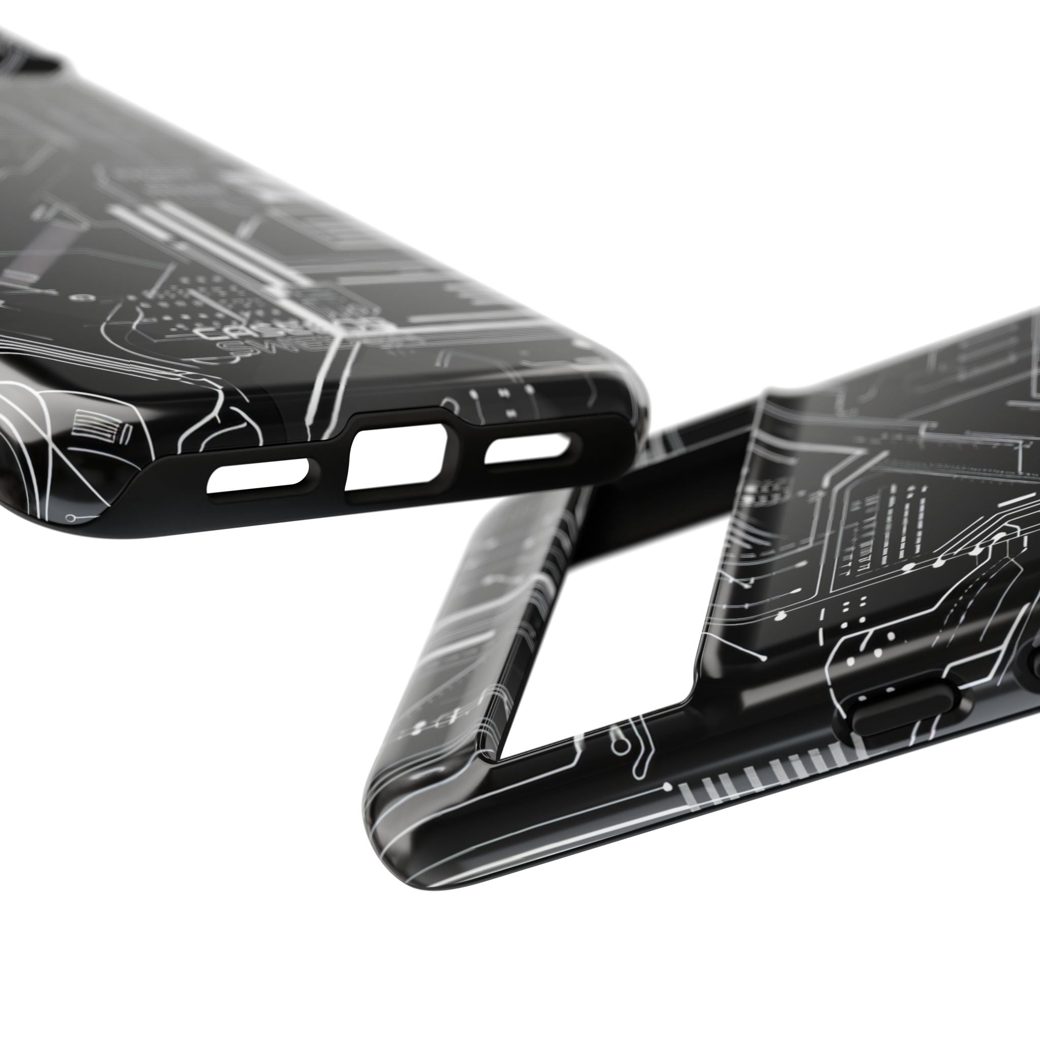 Futuristic Circuit Grid Google Pixel 8 - Tough