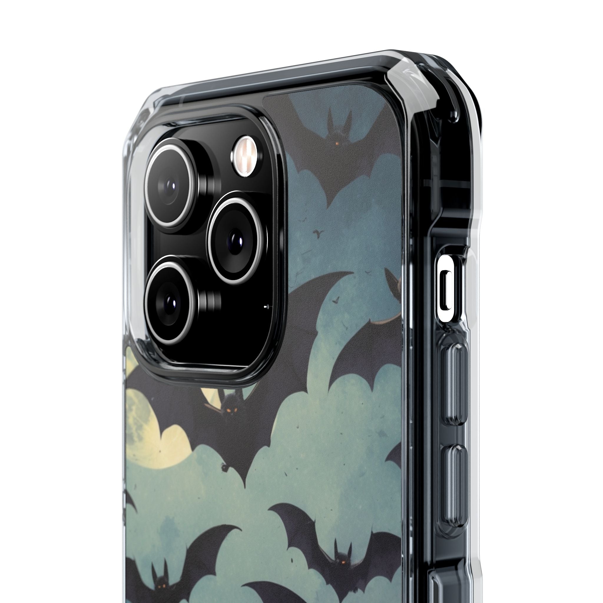 Glowing Bat Swarm iPhone 14 Pro Case - Impact