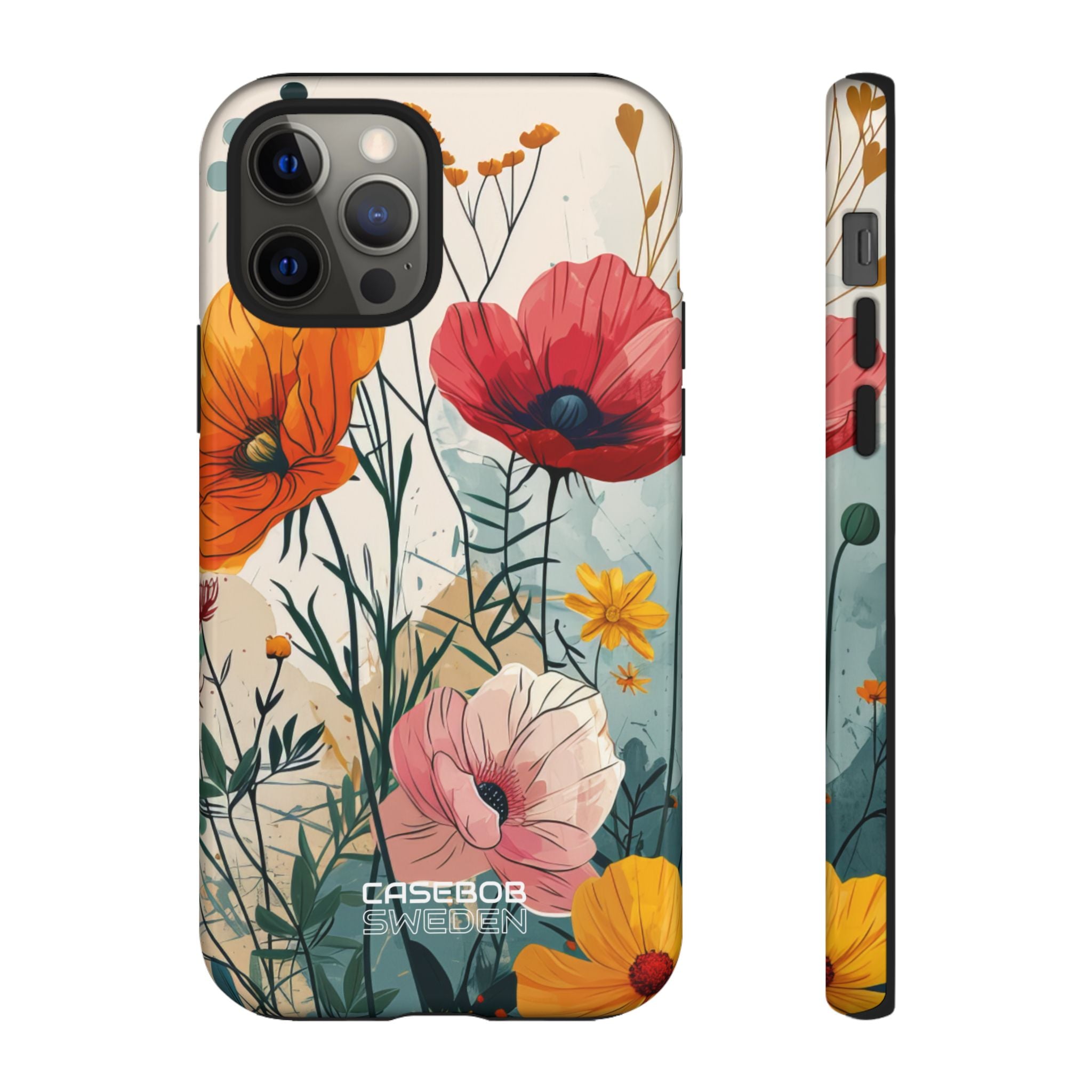 Vibrant Poppy Garden iPhone 12 - Tough