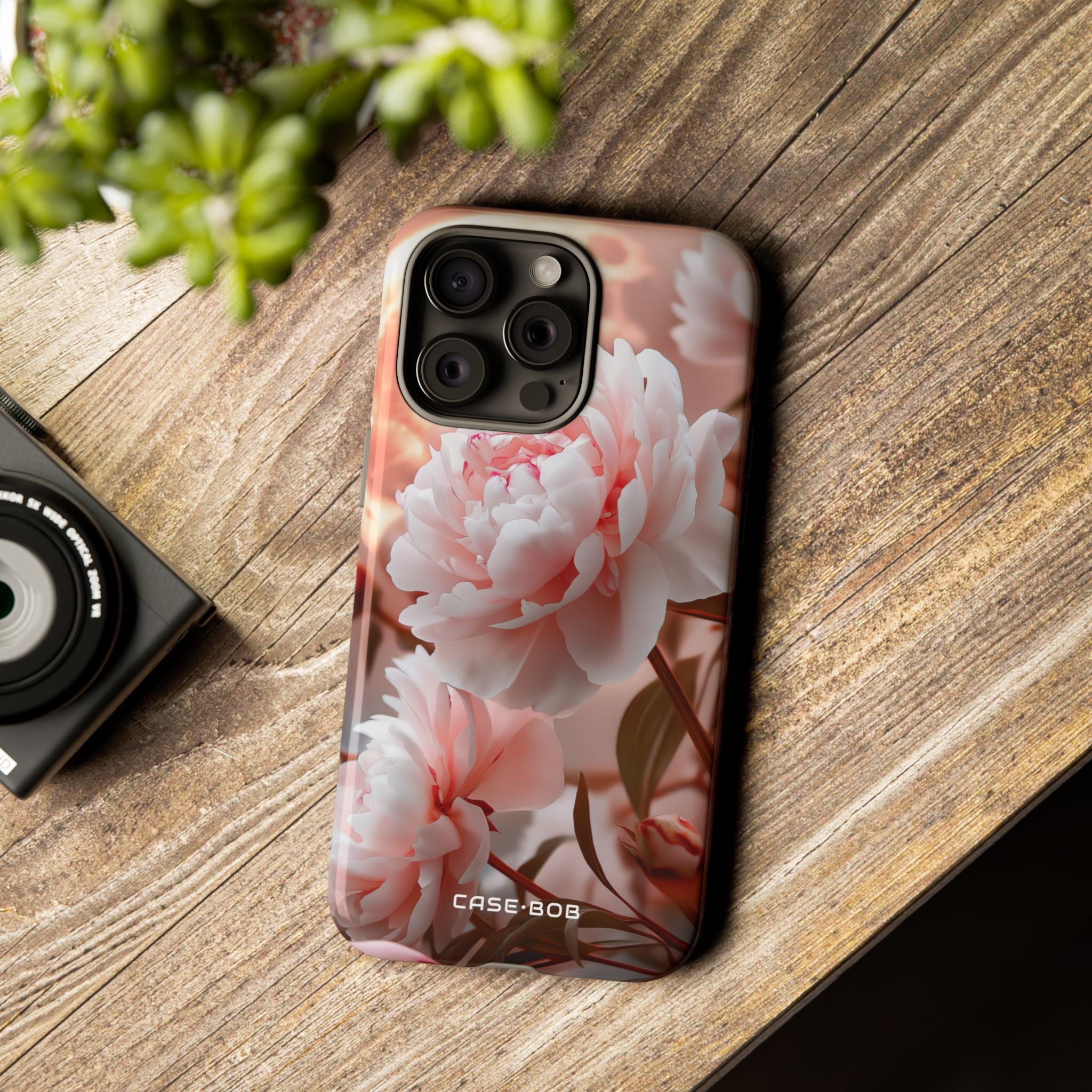 Peony Moonlight iPhone 15 Pro Max Case - Tough
