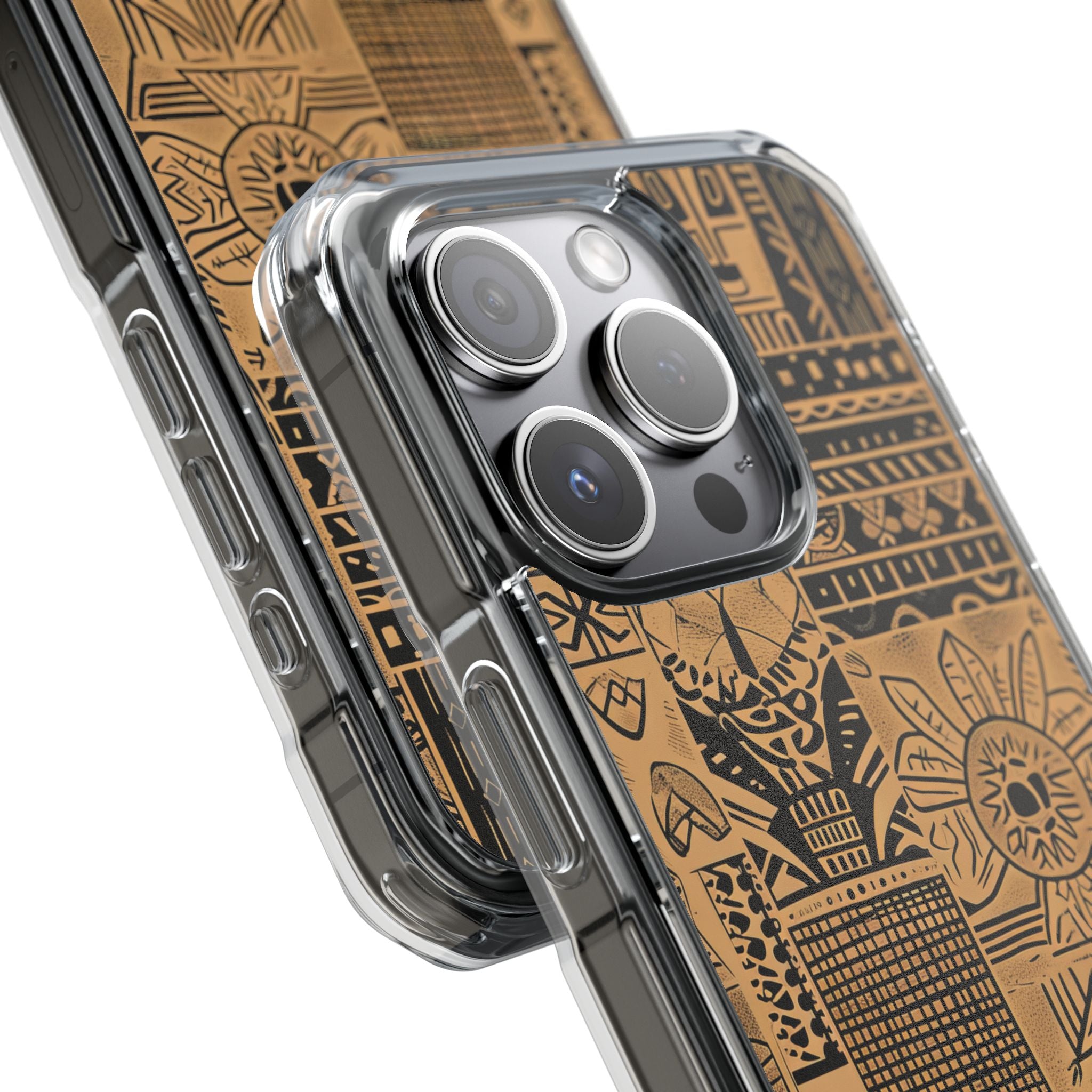 Tribal Faces iPhone 15 Pro Case - Impact