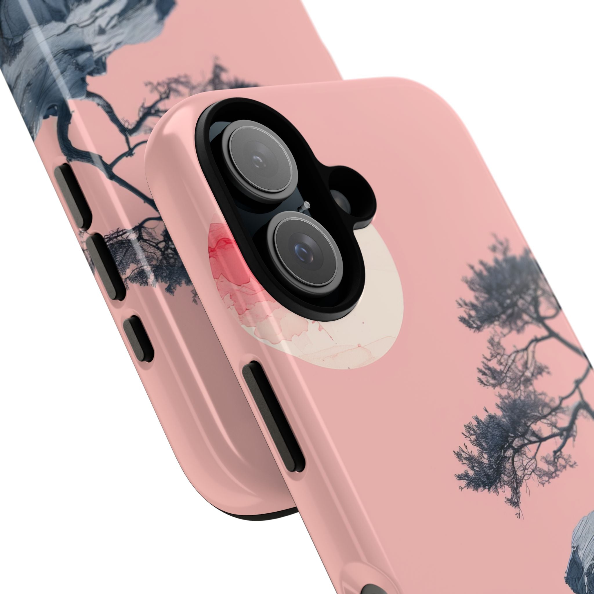 Crimson Moon Tree iPhone 16 Plus Case - Tough