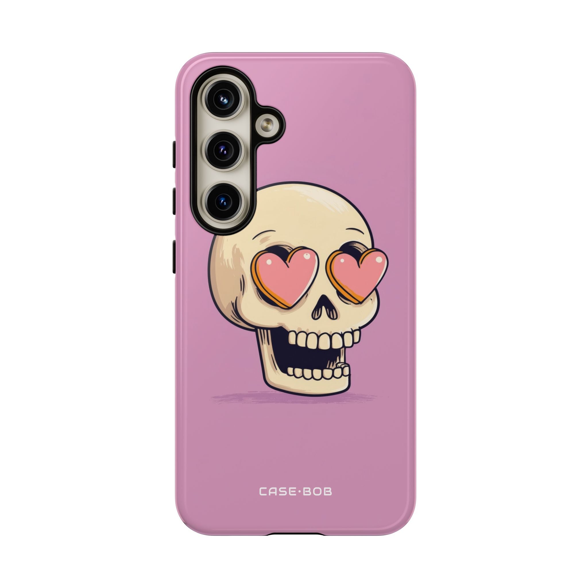 Heart Eyed Skull Samsung S24 Case - Tough