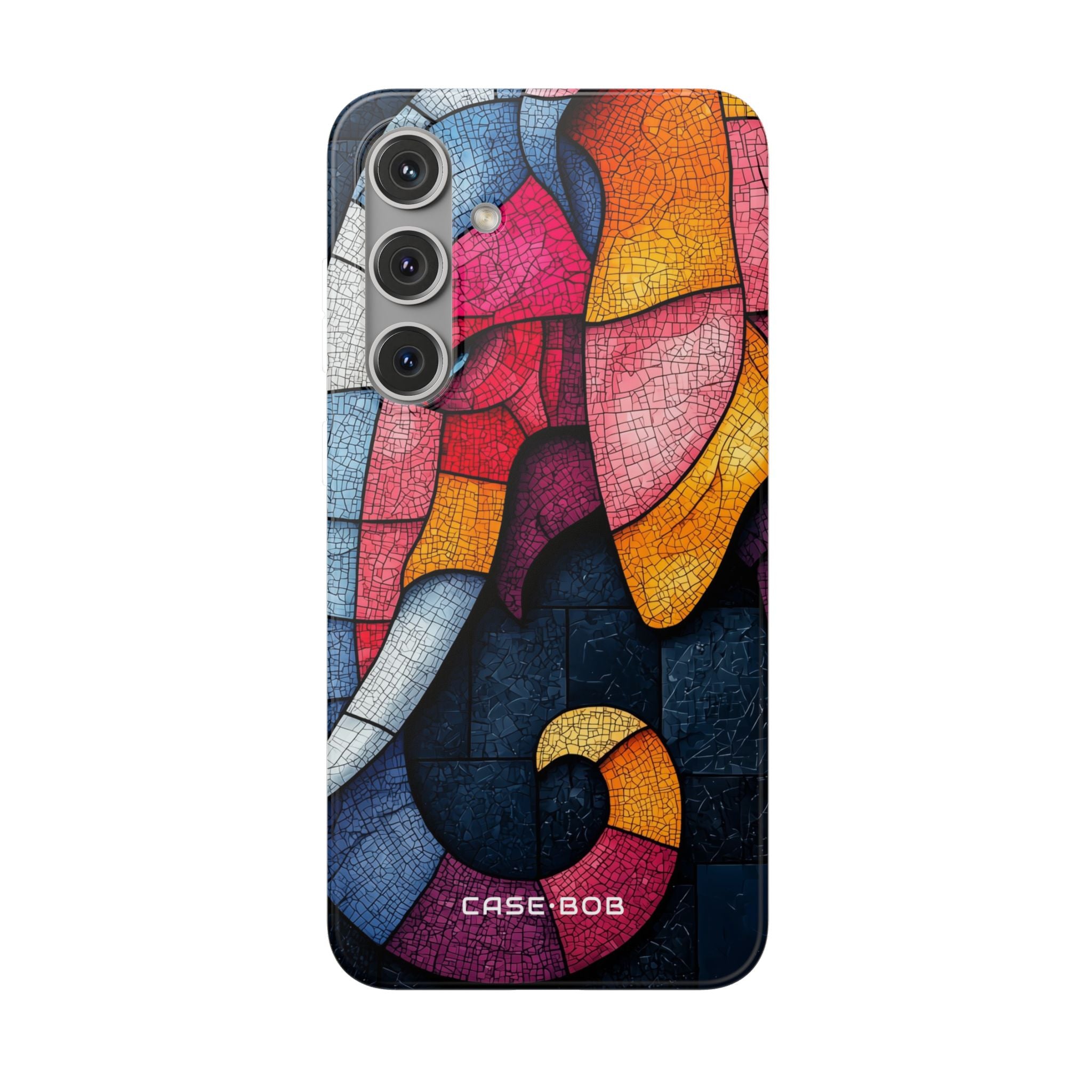Elephant Mosaic Samsung S24 Plus Case - Soft