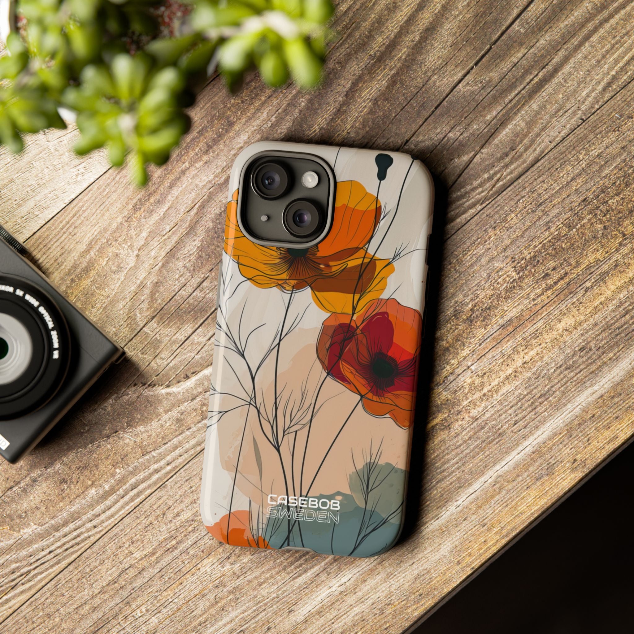 Golden Bloom Dance iPhone 15 - Resistente