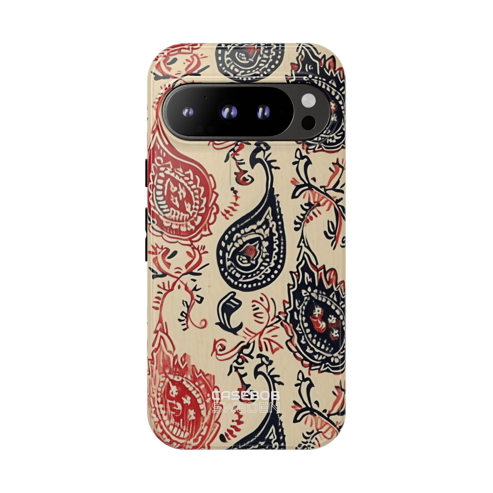 Navy Paisley Swirl Google Pixel 9 - Tough