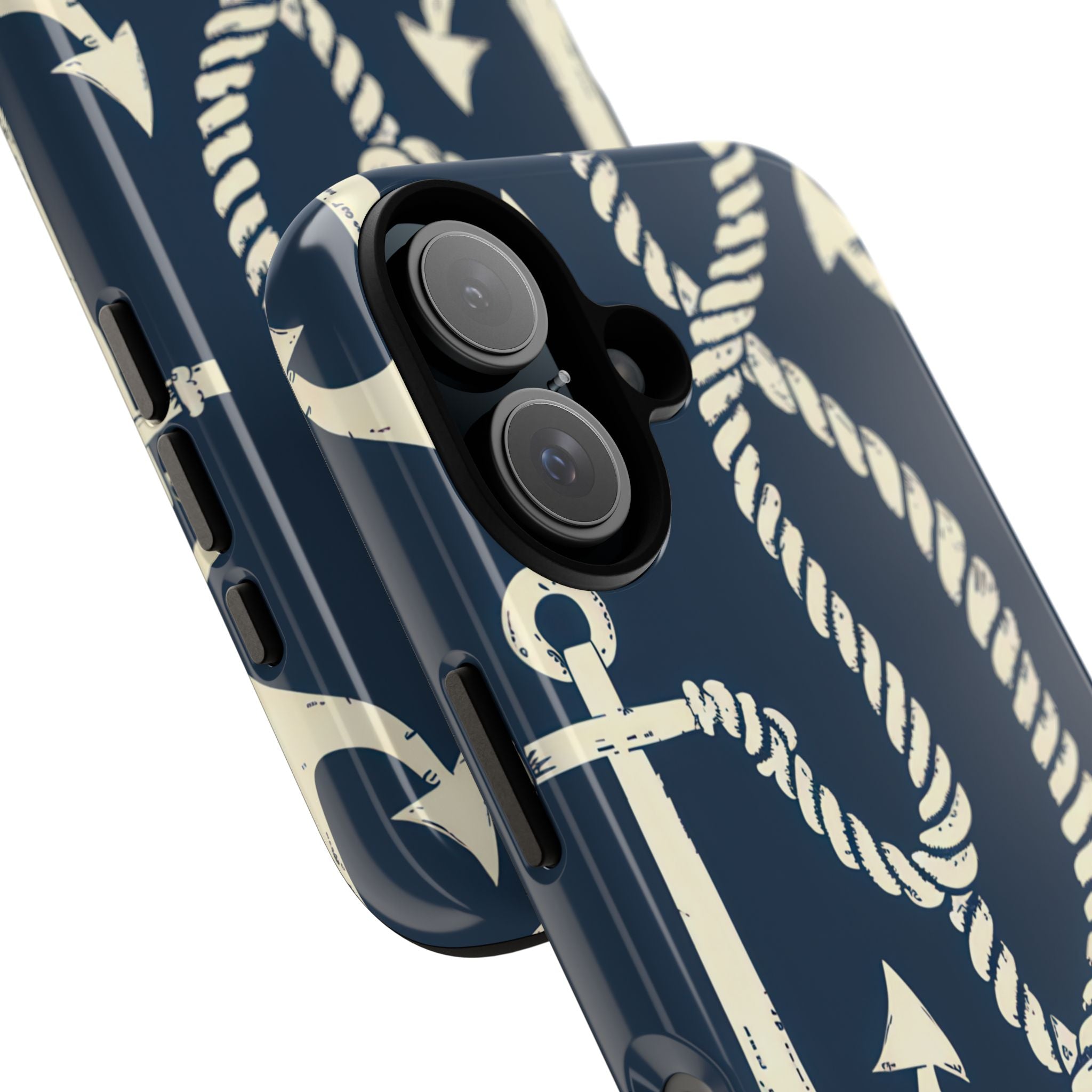 Nautical Anchors Rope iPhone 16 - Tough