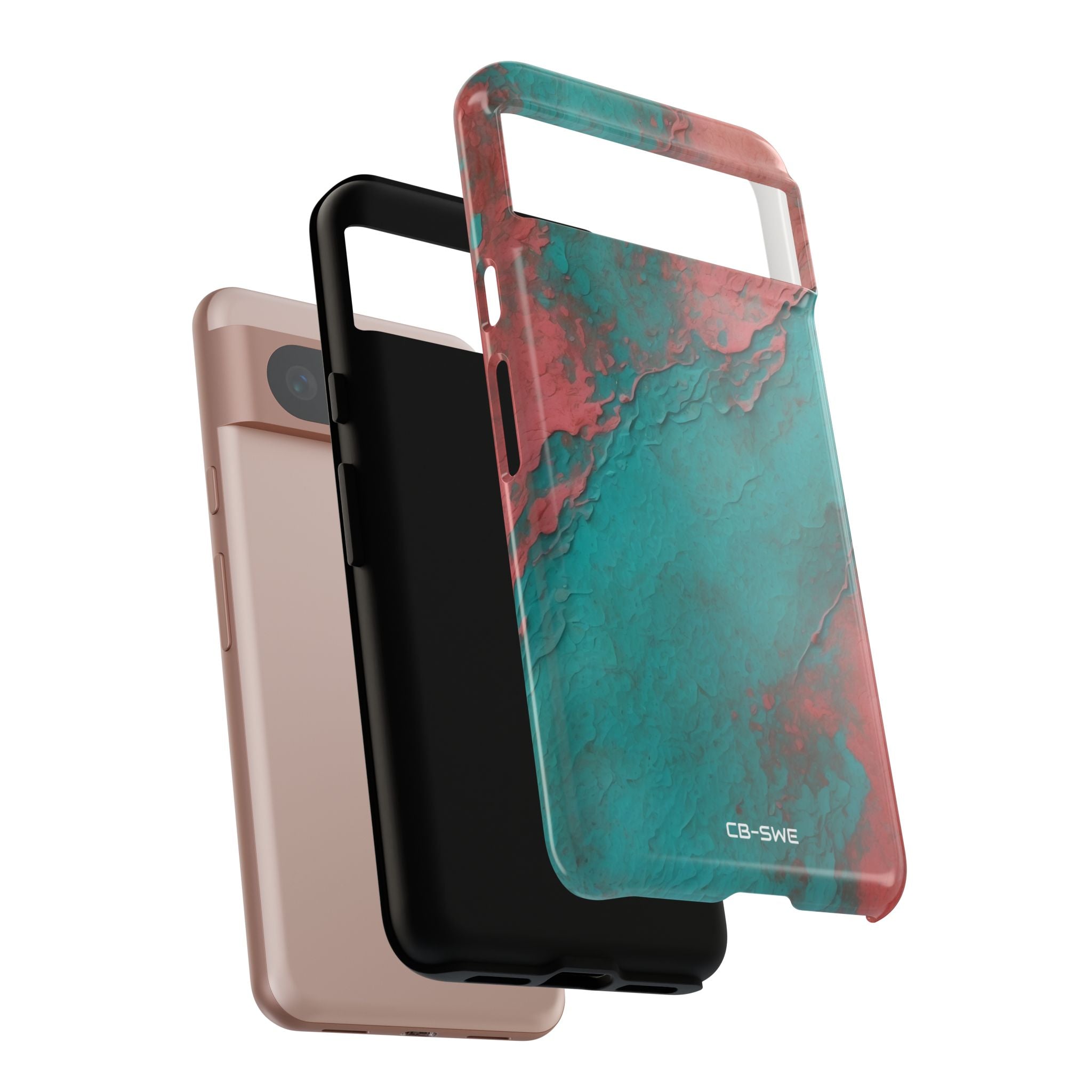 Turbulent Coral Flow - Google Pixel Case