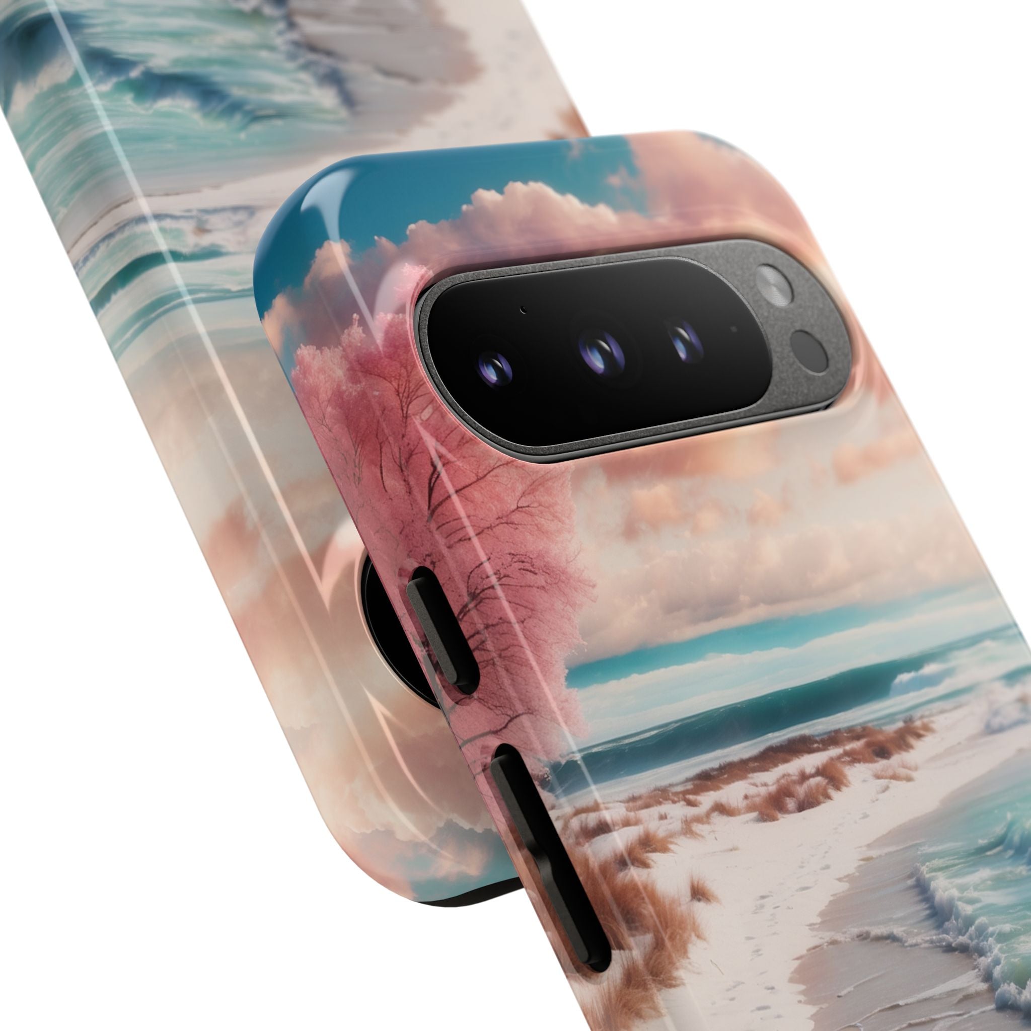 Pink Tree Breeze Google Pixel 9 Pro Case - Tough