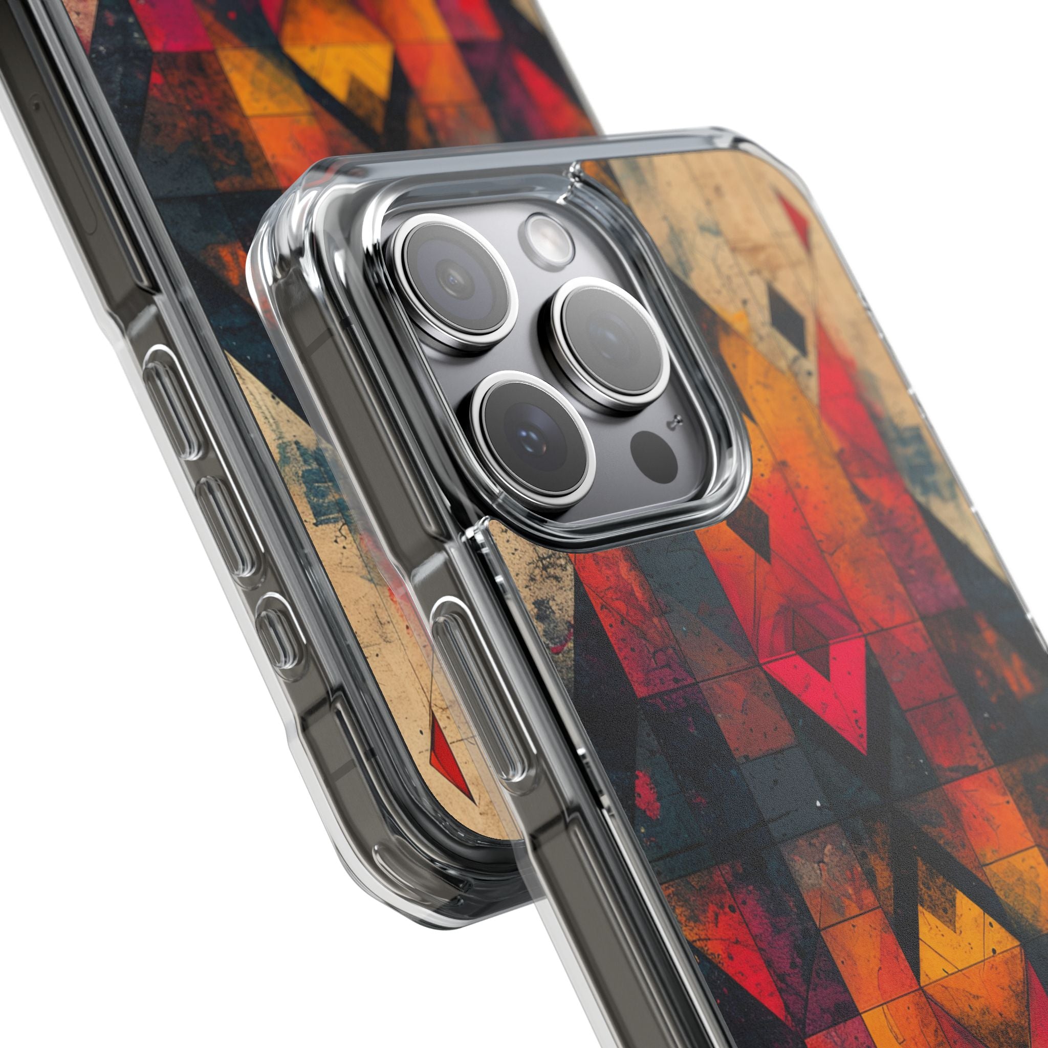 Fiery Symmetry Fusion iPhone 15 - Impact Clear+