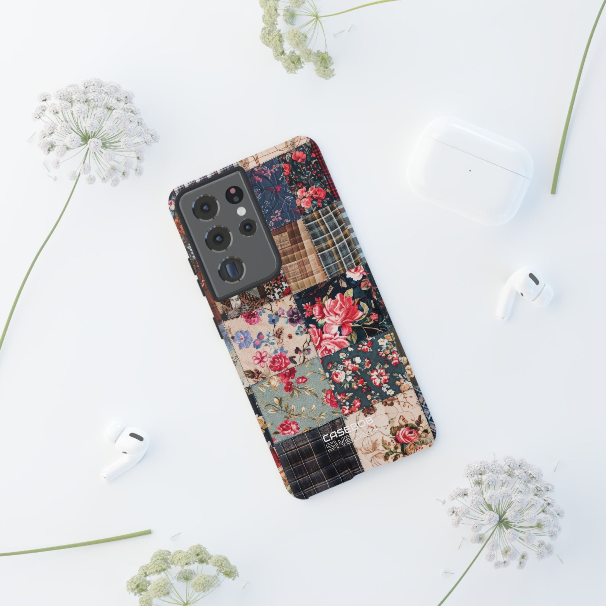 Trapunta floreale patchwork Samsung S21 - Tough