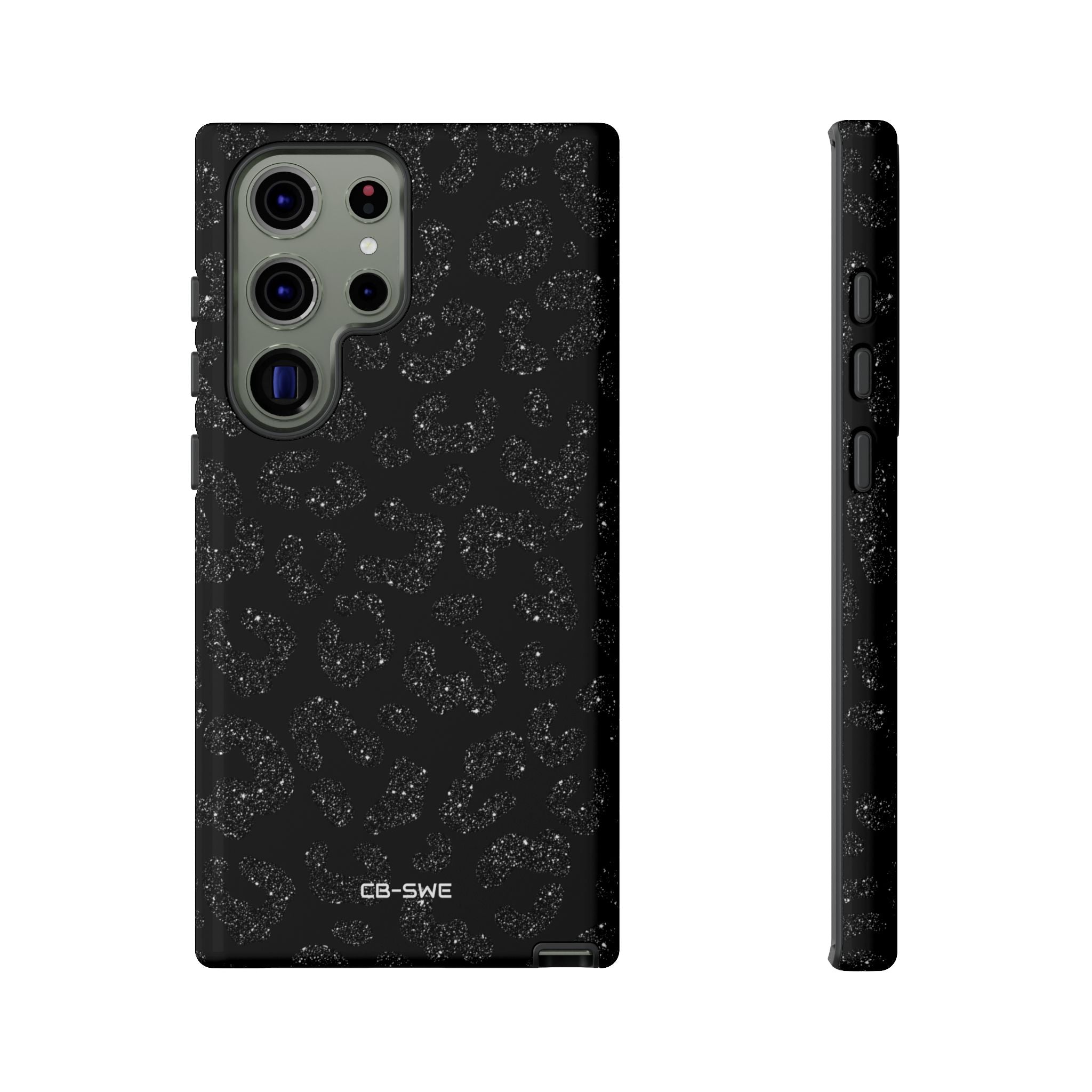 Glittery Leopard Elegance - Samsung Case