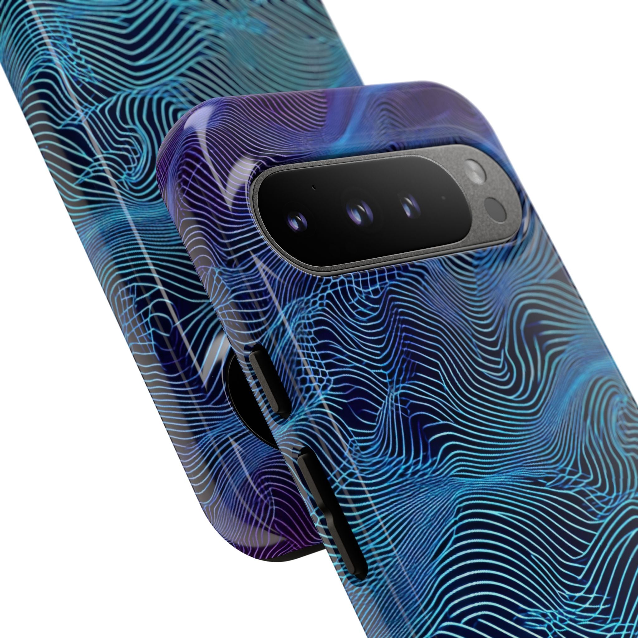 Neon Waves Flow Google Pixel 9 - Tough