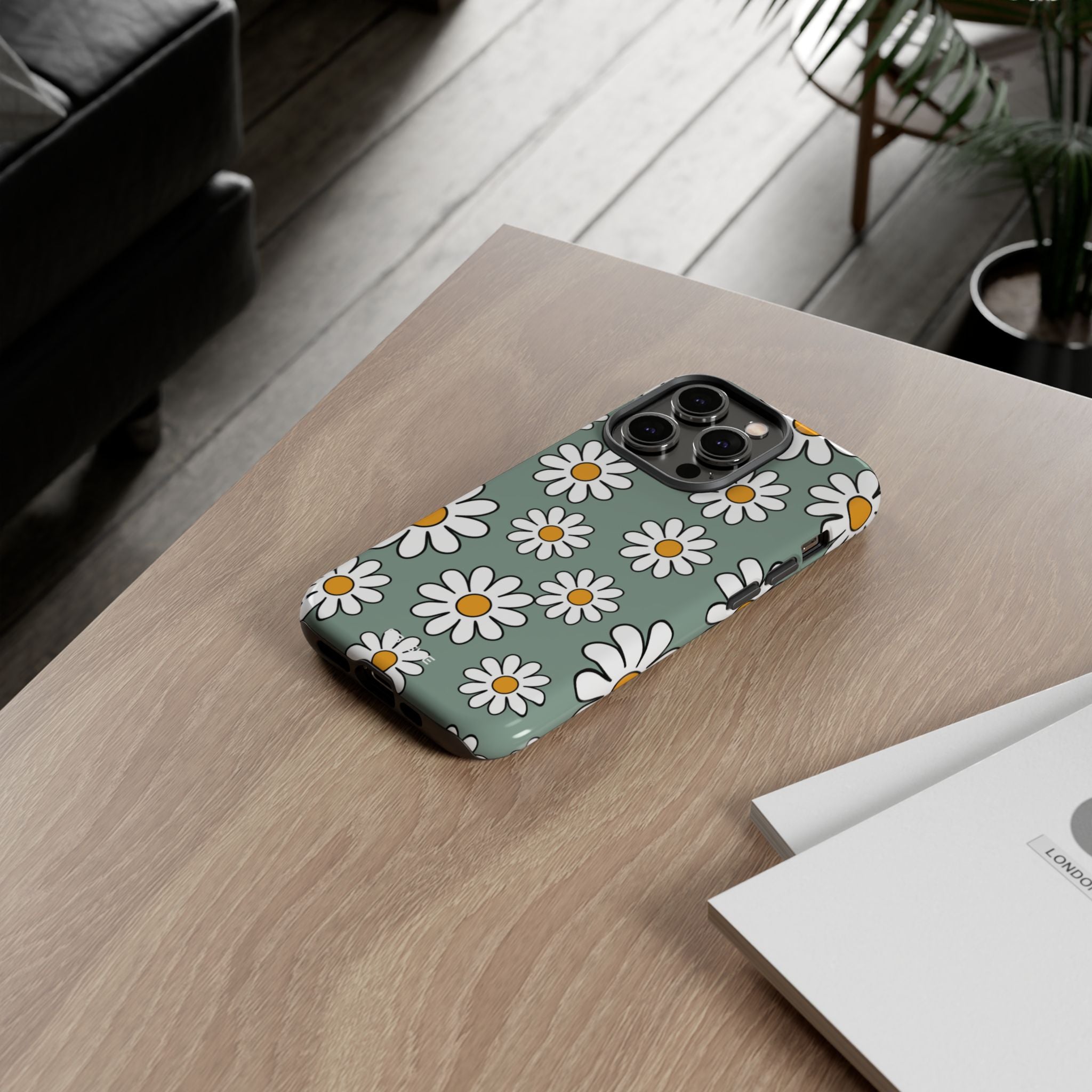 Daisies Dance Playfully - iPhone Case
