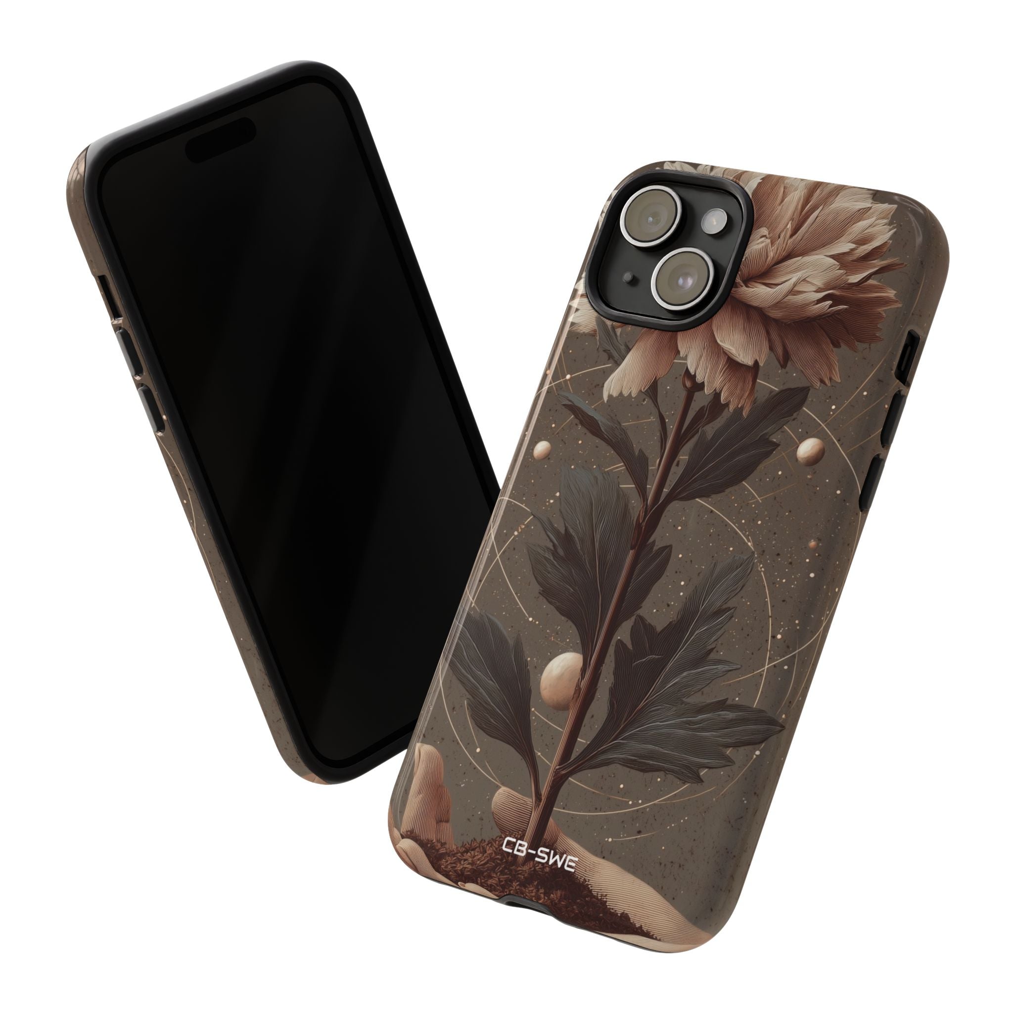 Celestial Flower Embrace - iPhone Case