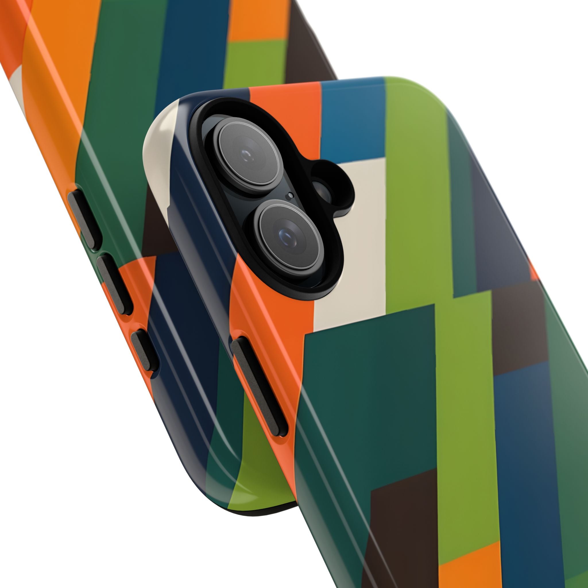 Geometric Color Intersection - iPhone Case