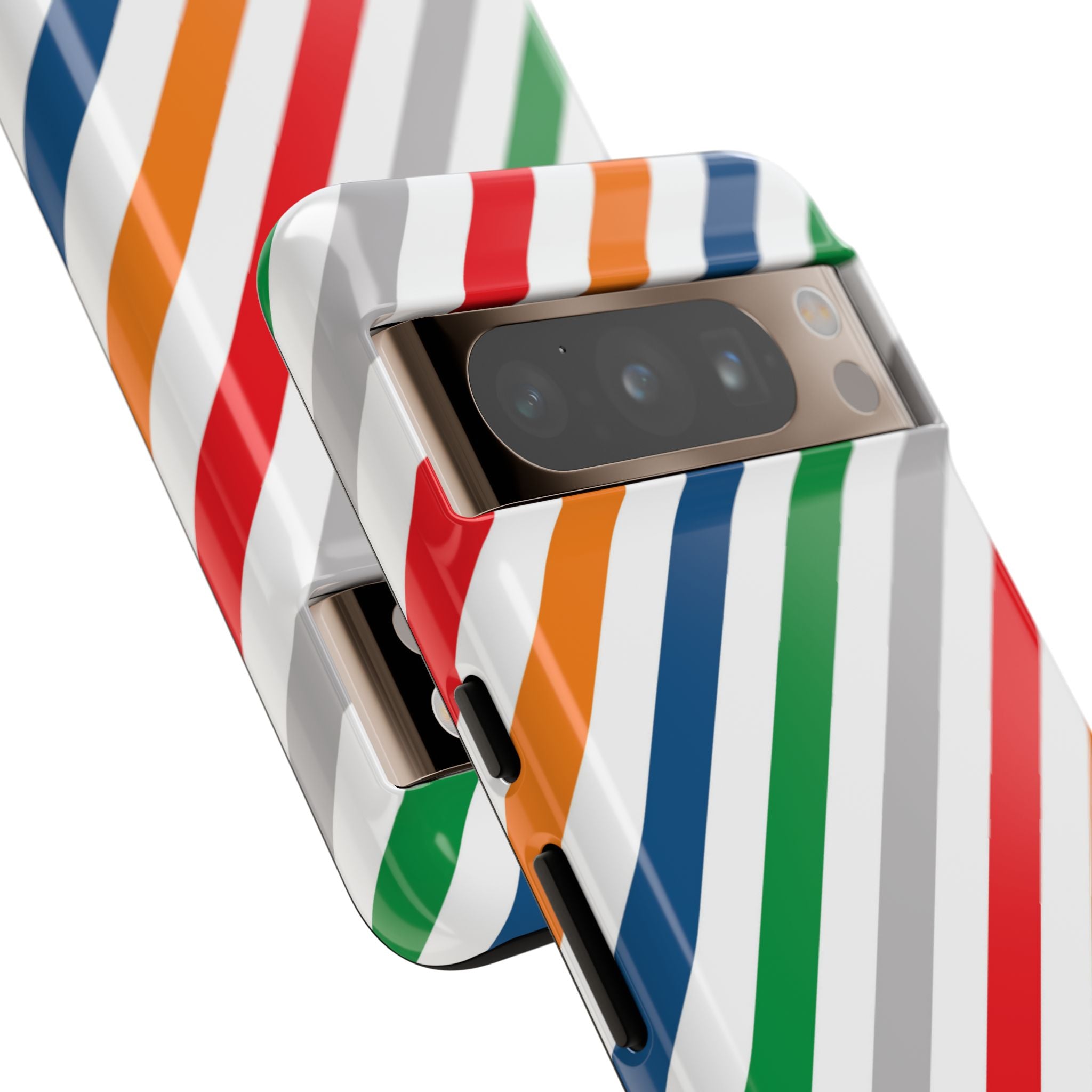 Vibrant Geometric Stripes - Google Pixel Case