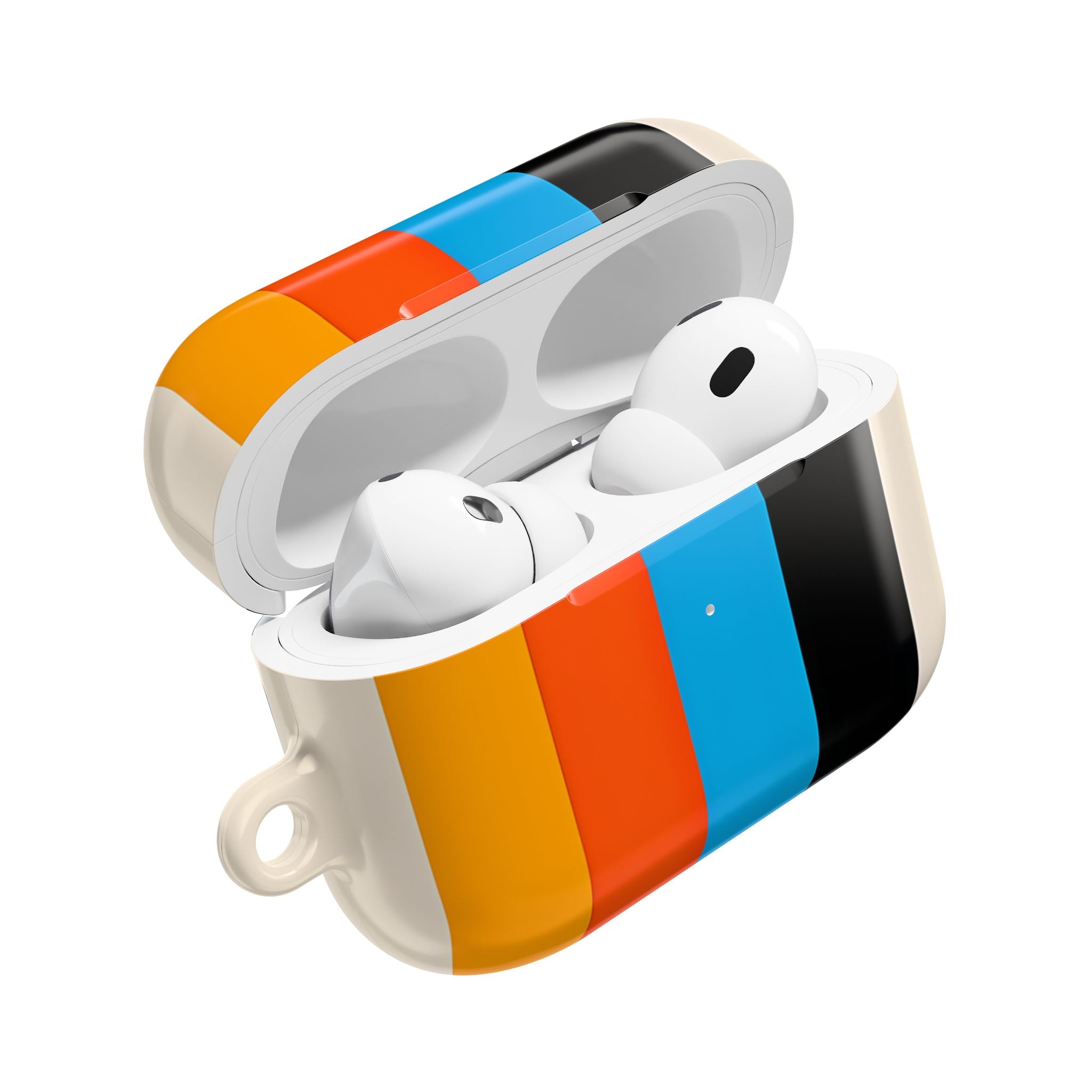 Rainbow Stripes Beige - AirPods Case