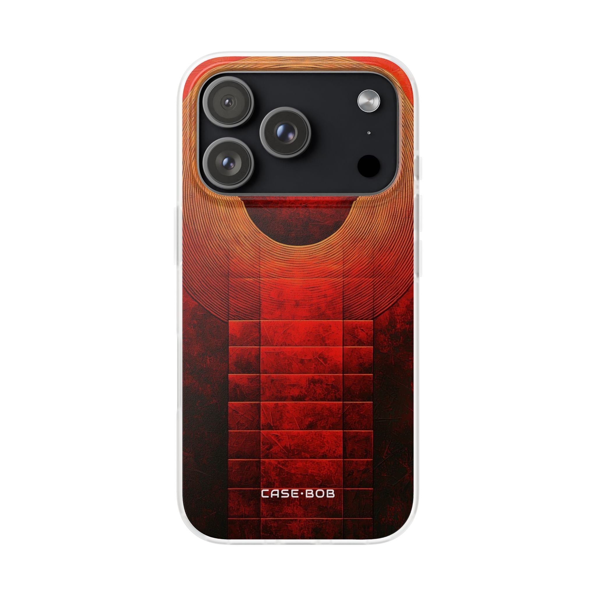 Crimson Orbit iPhone 17 Pro Case - Soft
