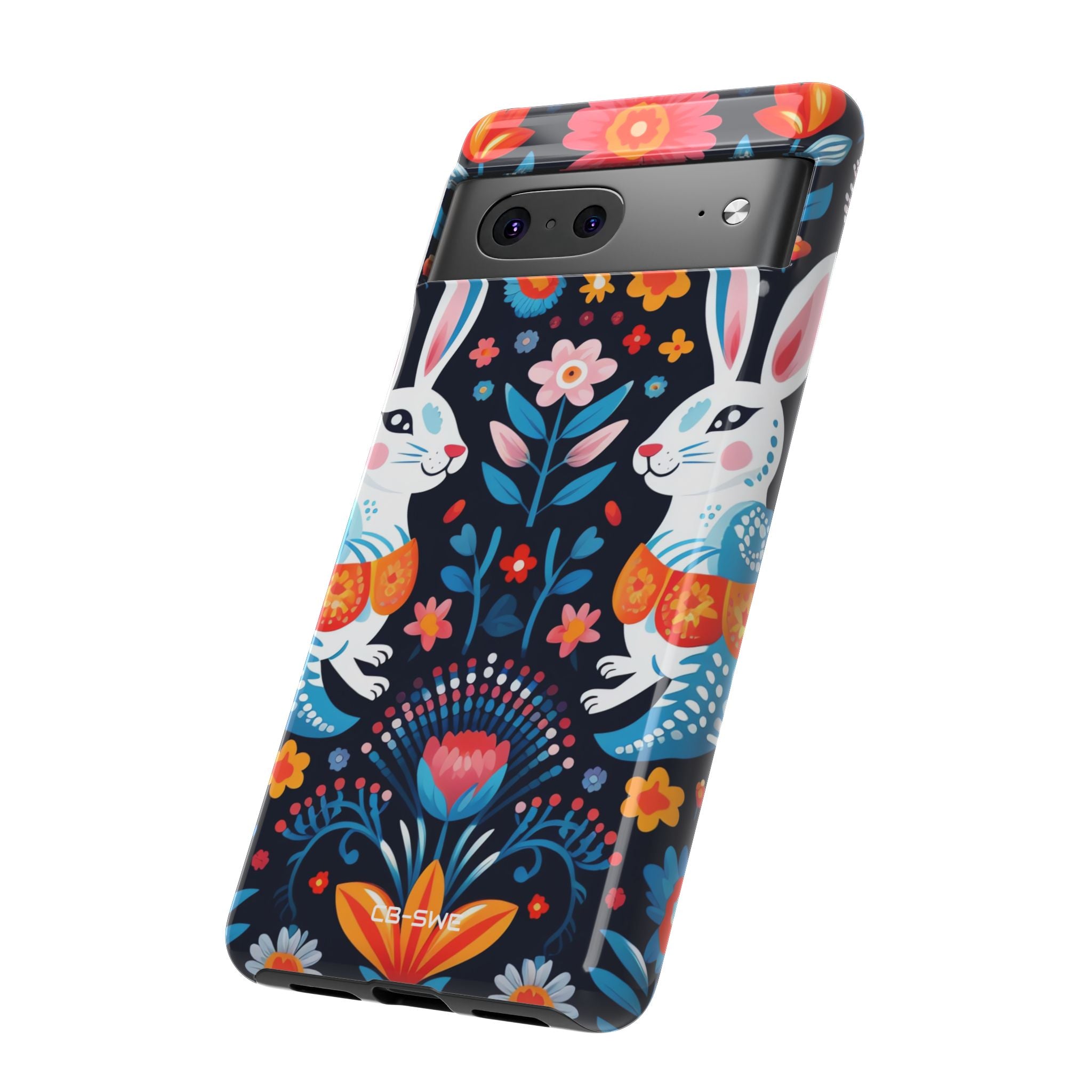 Bunnies Hop Flowers - Google Pixel Case