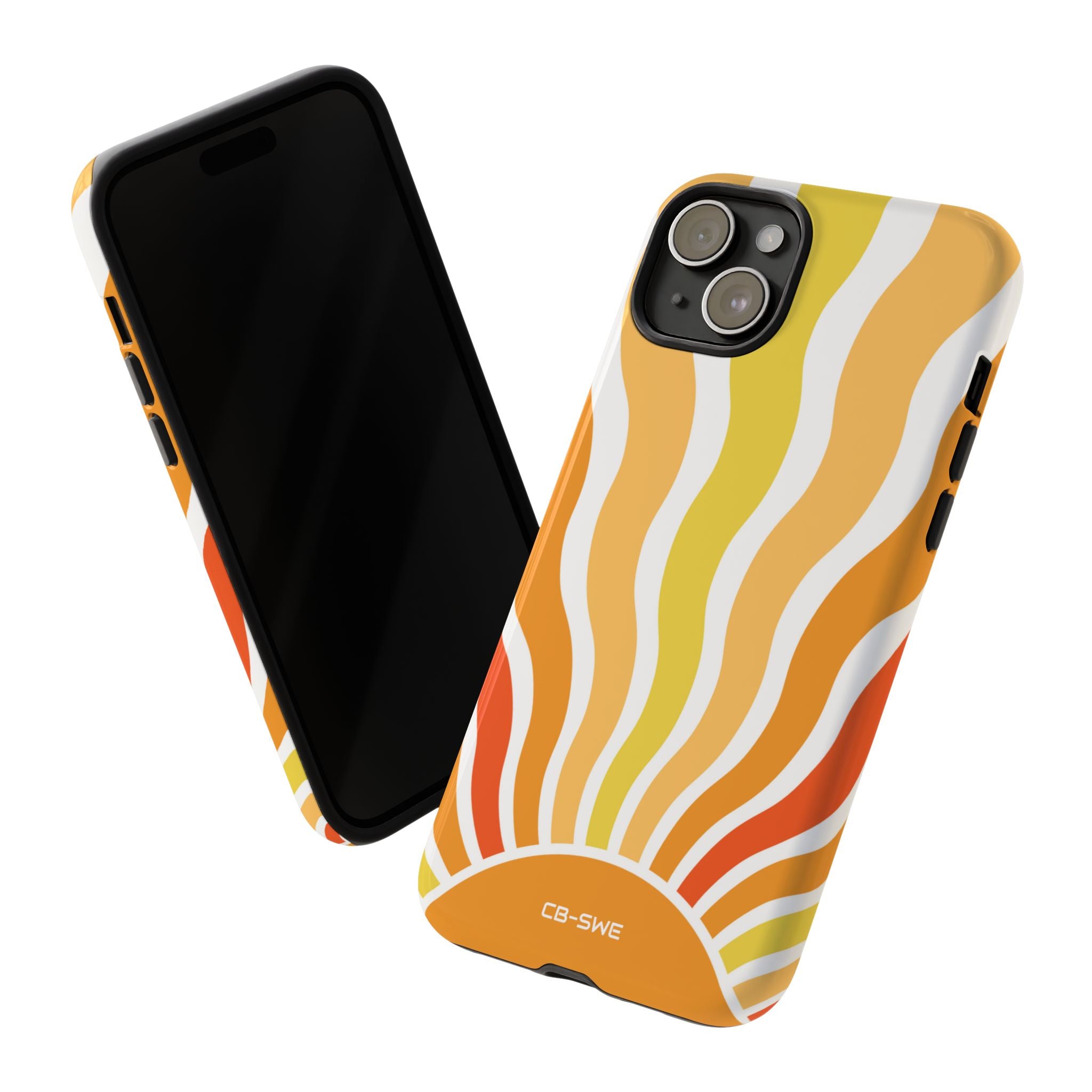 Retro Sunshine Waves - iPhone Case