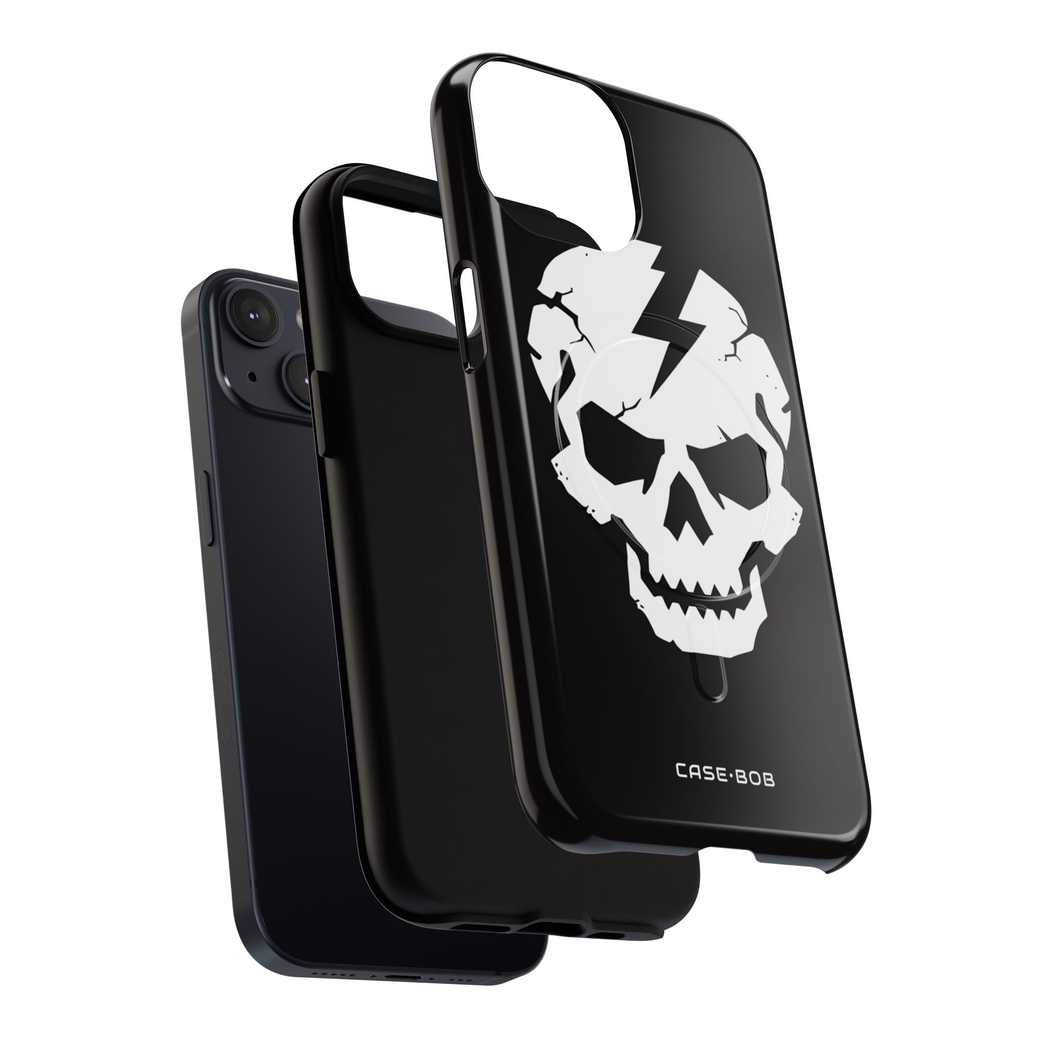 Lightning Skull iPhone 14 Case - Tough+