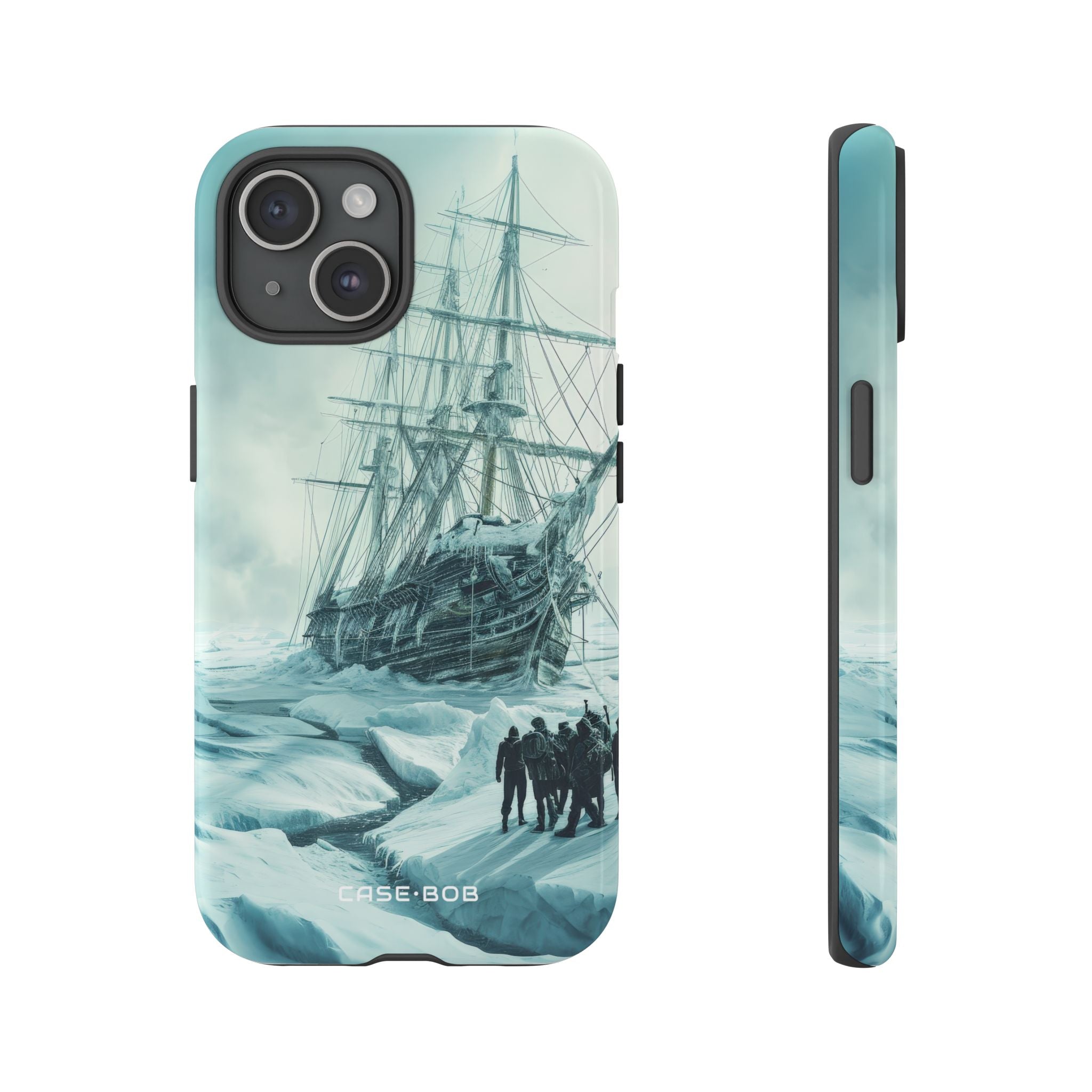 Icebound Ship iPhone 15 Case - Tough