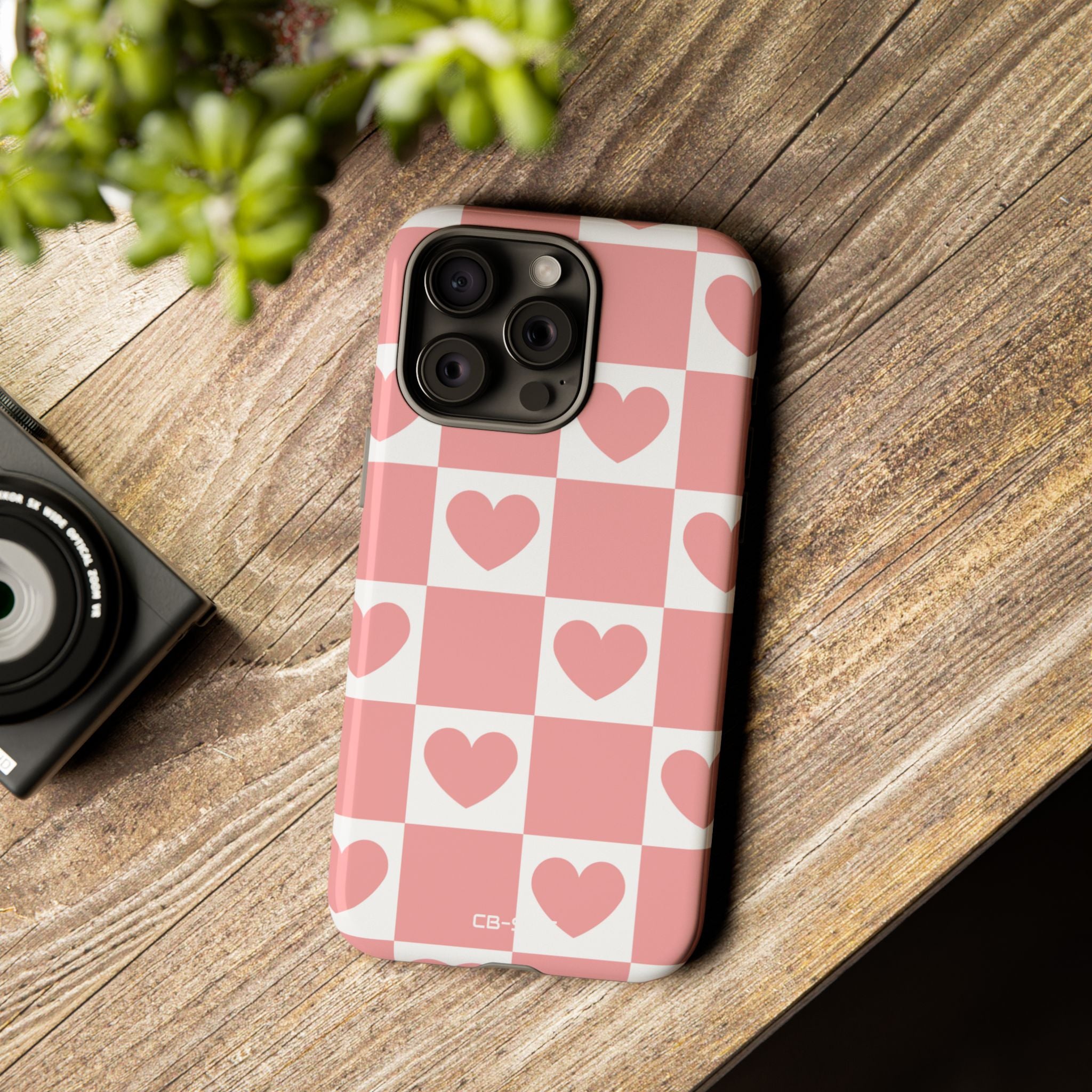 Love Checkered Harmony - iPhone Case