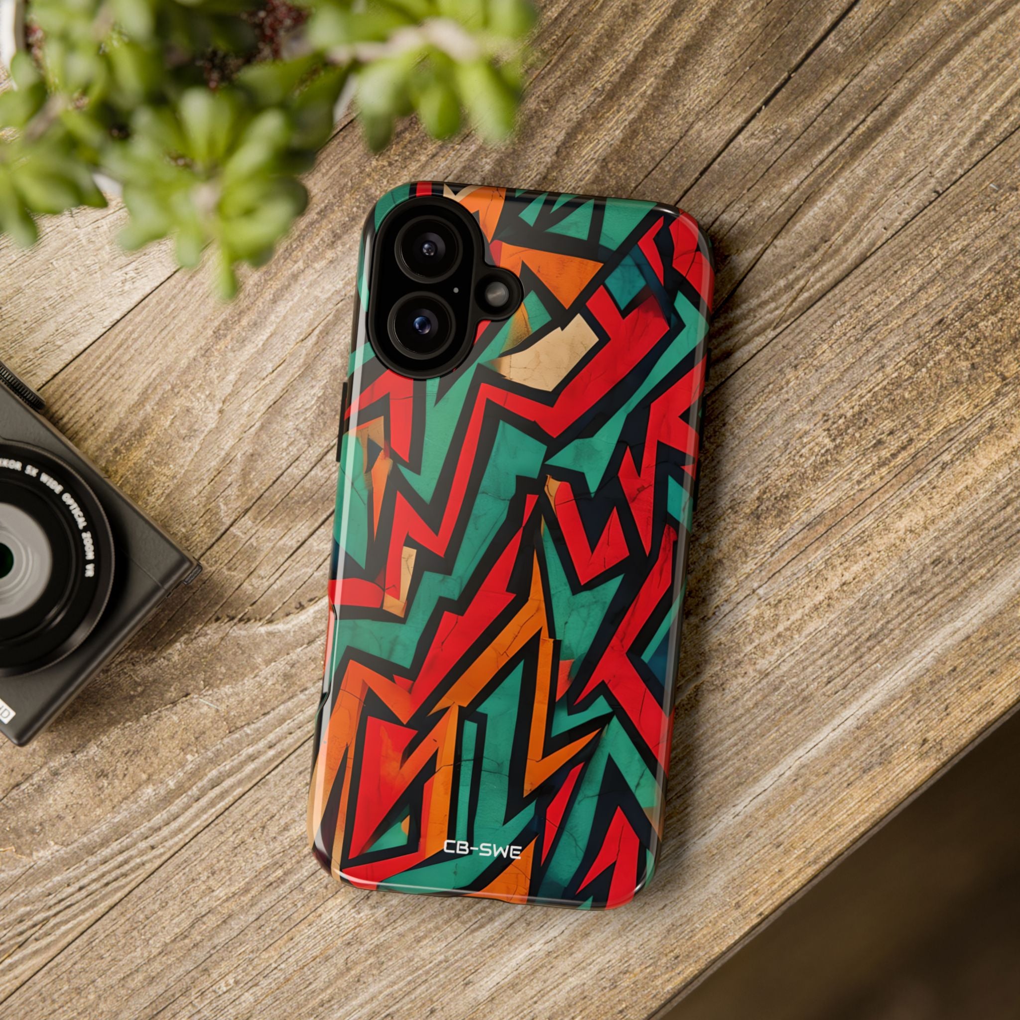 Vivid Geometry Dance - iPhone Case