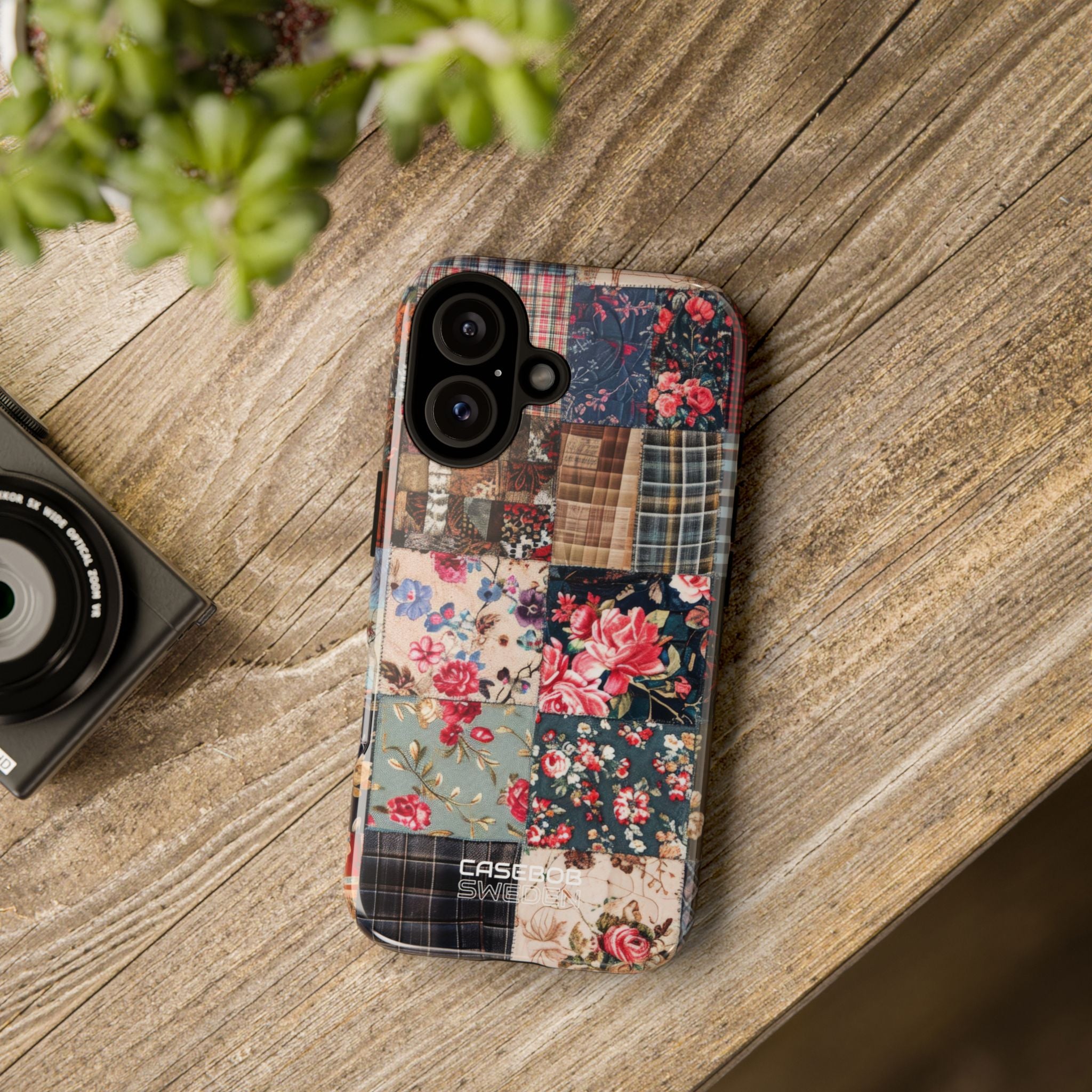 Patchwork Floral Quilt iPhone 16 - Tough