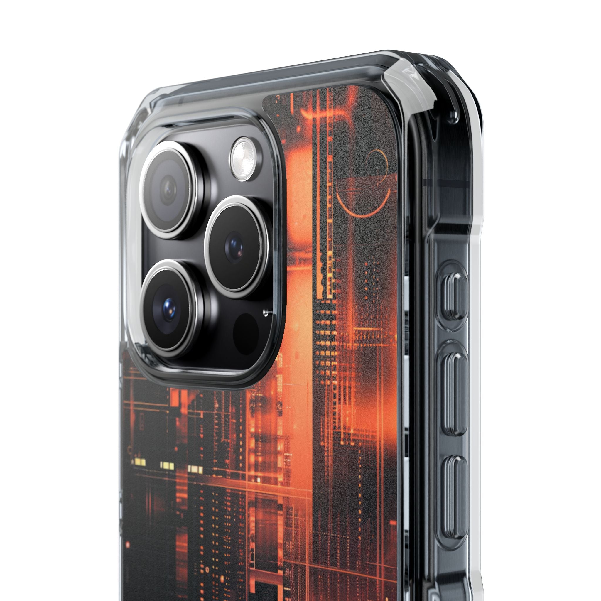 Neon Circuit Dreams iPhone 15 - Impact Clear+