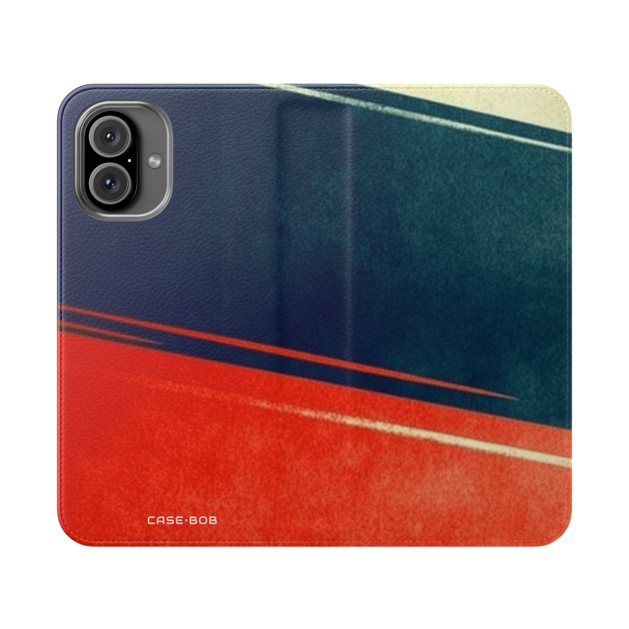 Navy Streak - iPhone 16 Plus Case - Wallet