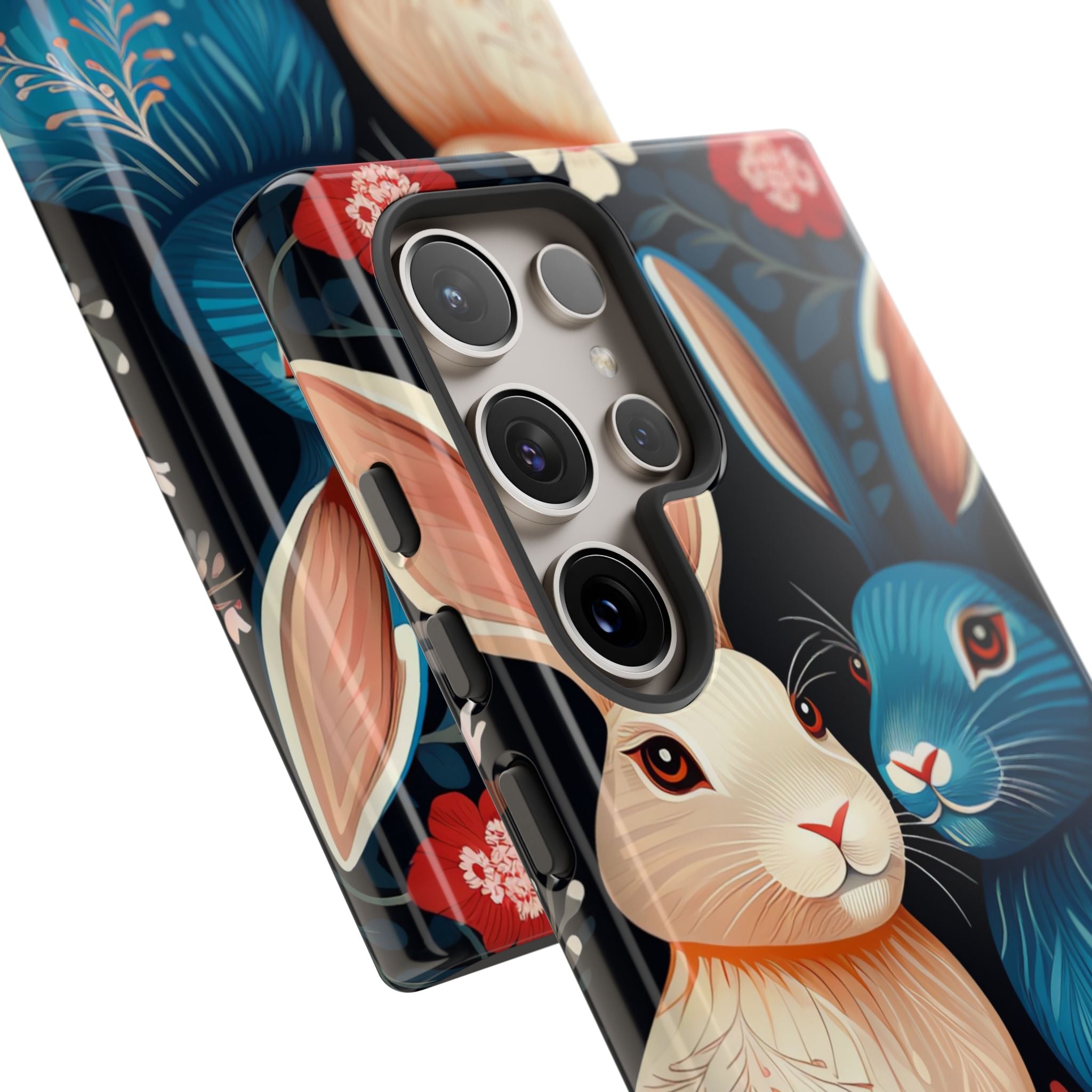 Rabbits Embrace Blossoms - Samsung Case