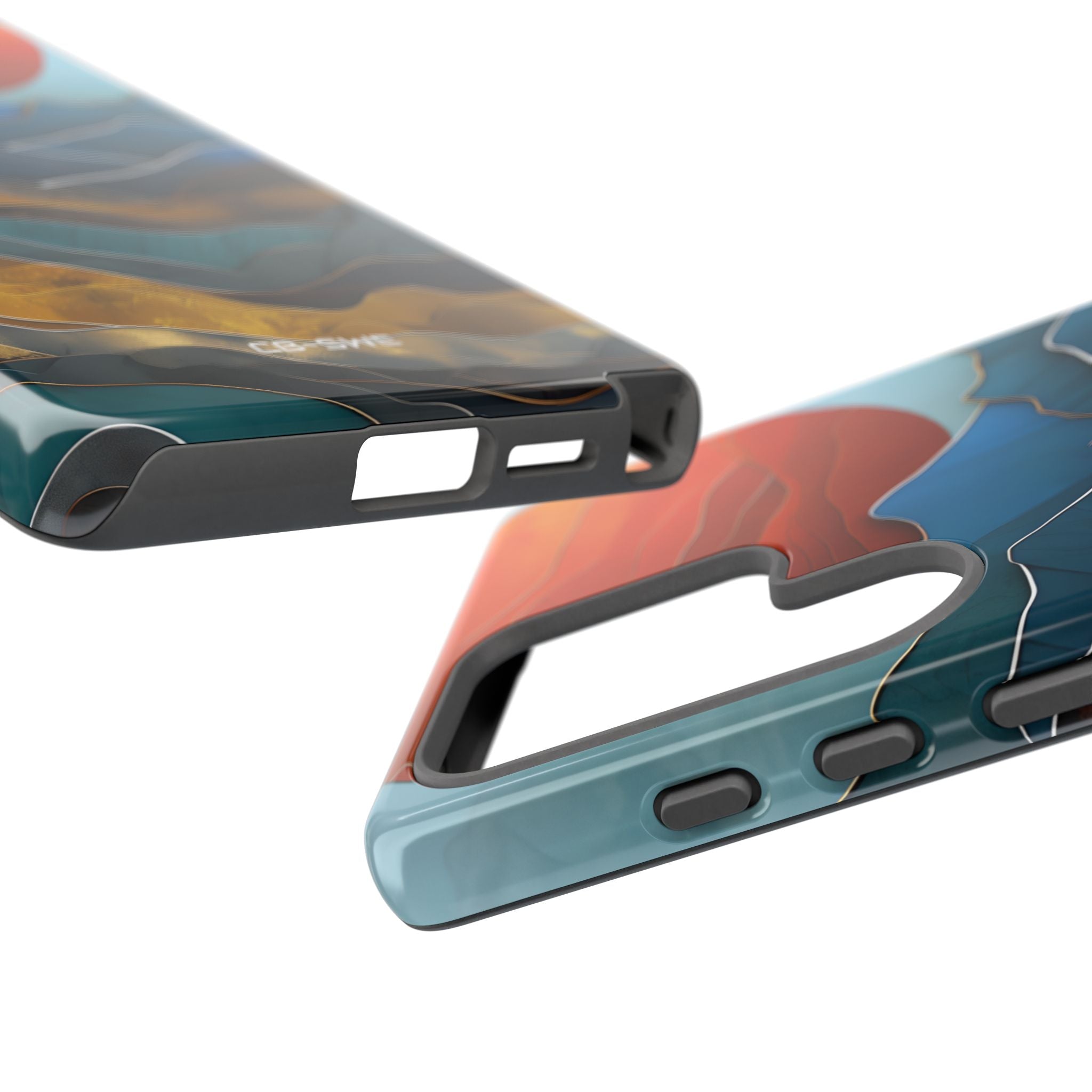 Sunset Geometry Waves - Samsung Case