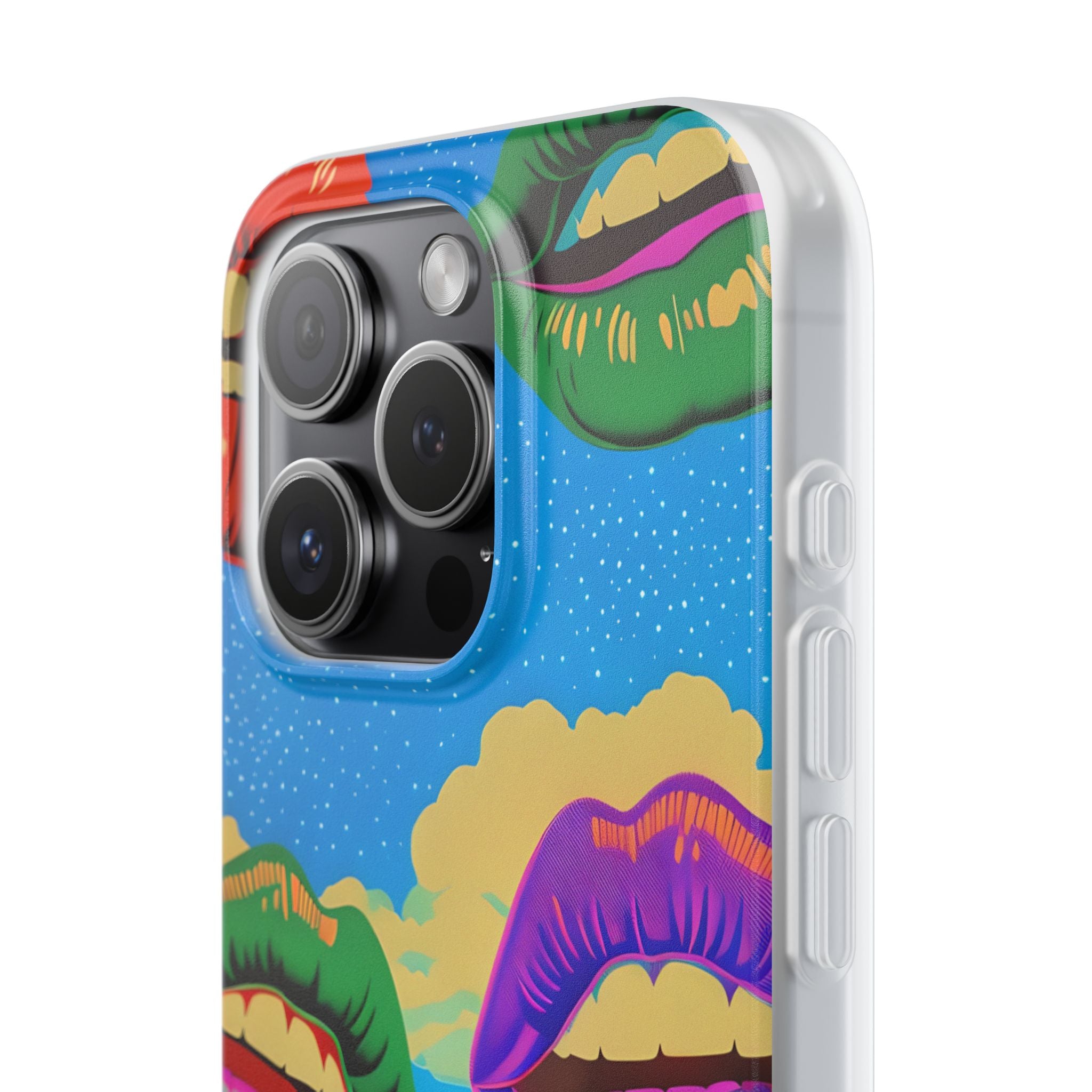 Colorful Lipscape iPhone 15 Pro Case - Soft