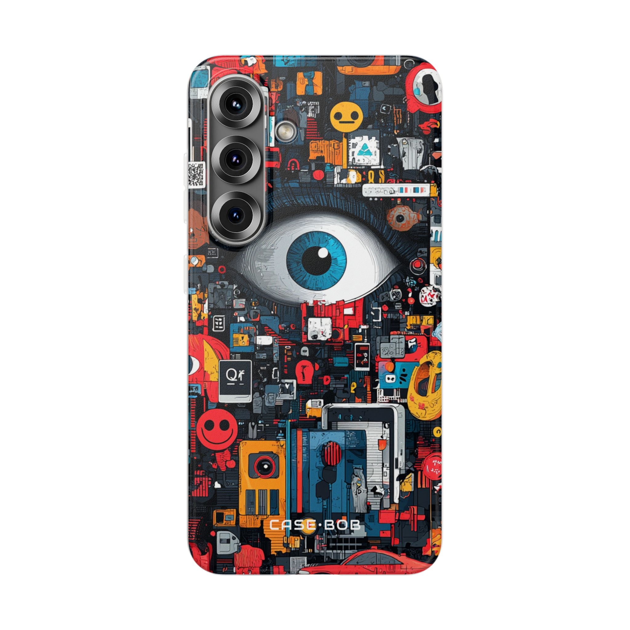 Digital Eye Blue Samsung S25 Plus Case - Soft