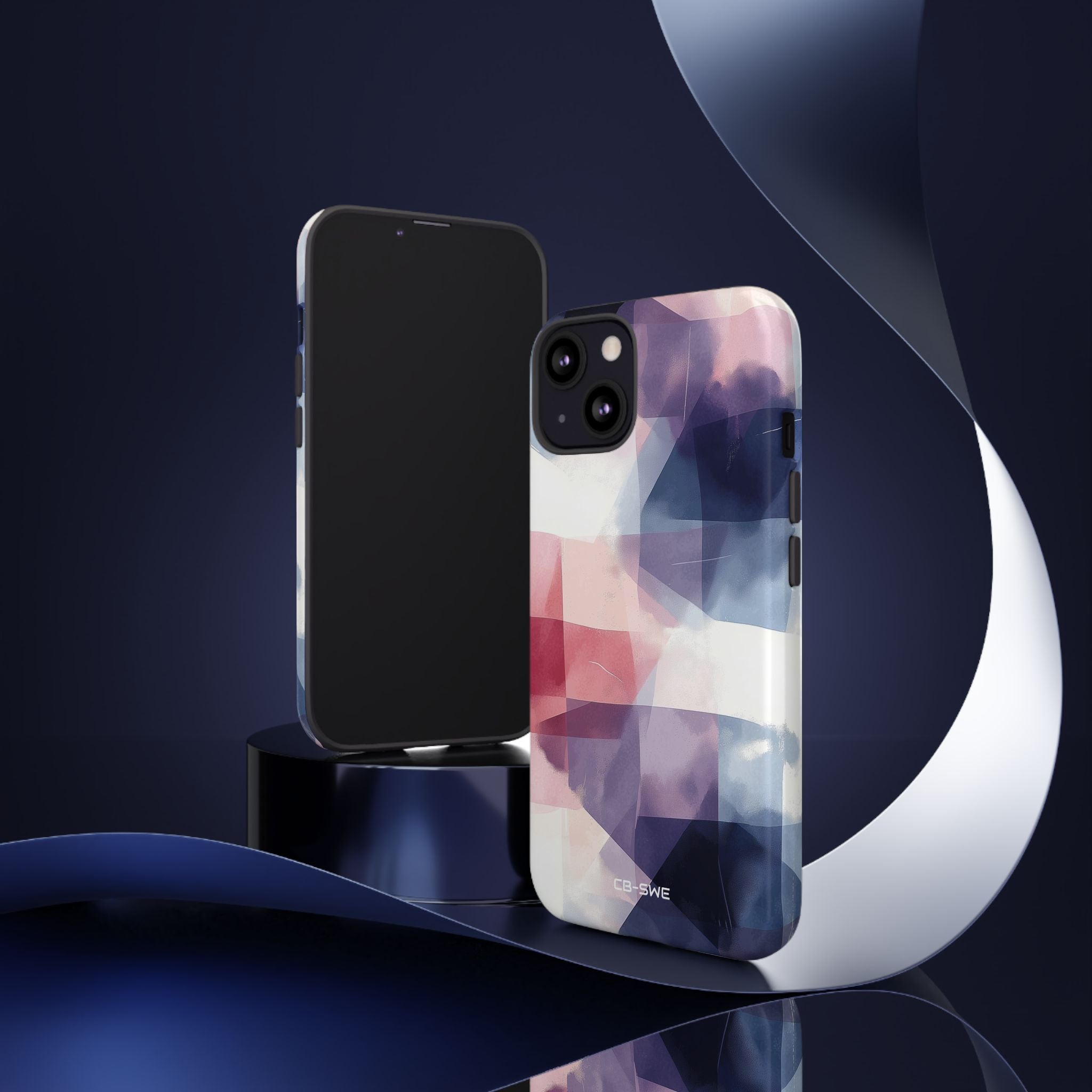 Fluid Shapes Merge - iPhone Case